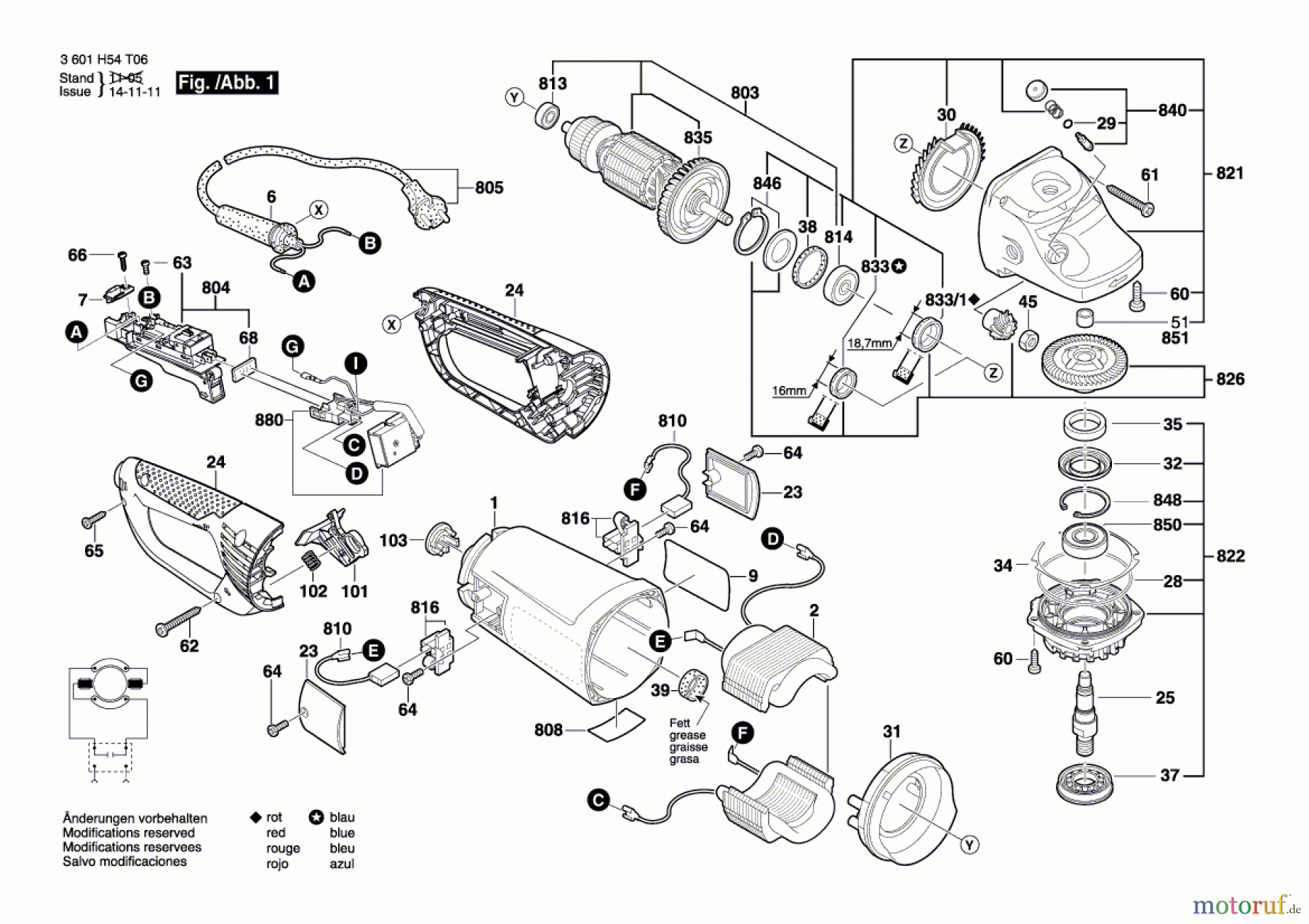  Bosch Werkzeug Winkelschleifer BAG 230-1 CLB Seite 1