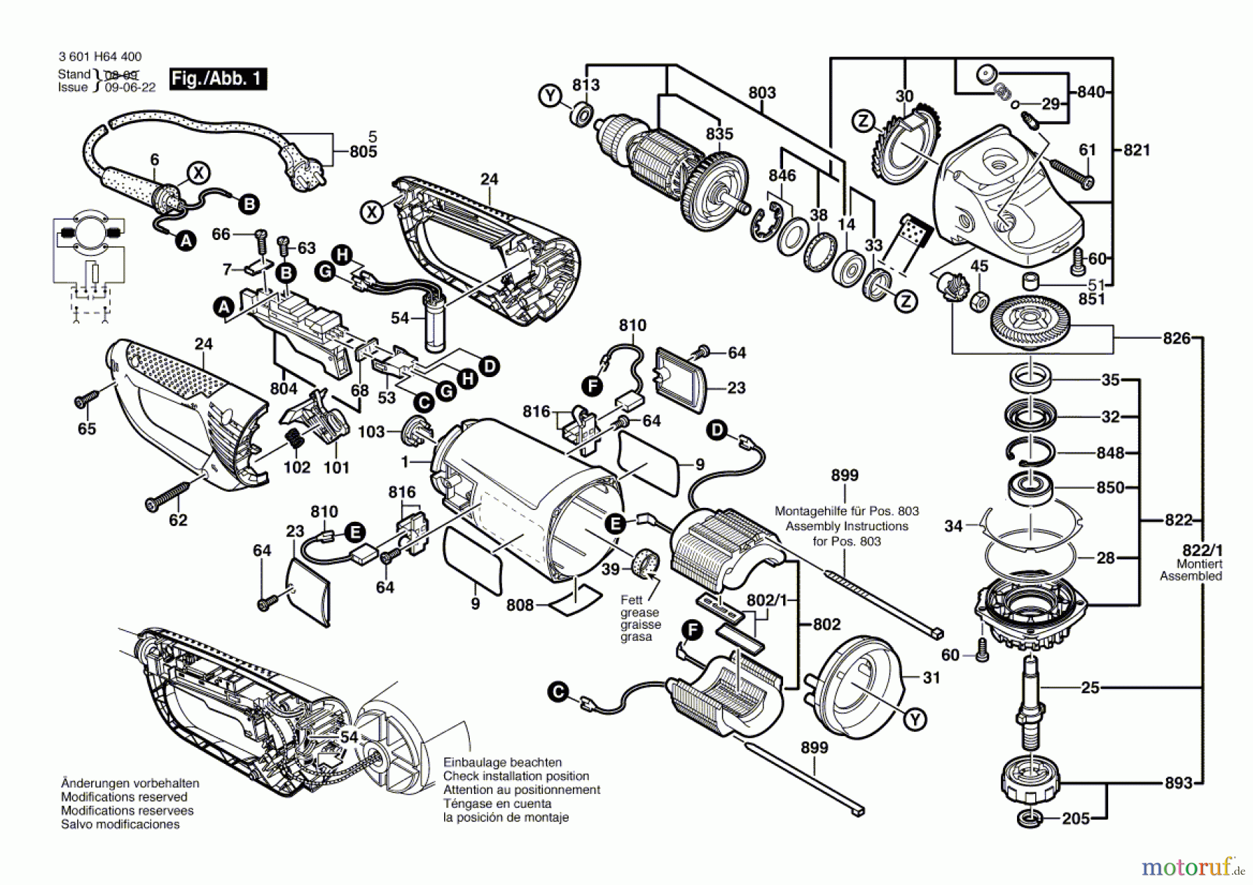  Bosch Werkzeug Winkelschleifer GWS 24-230 JBX Seite 1