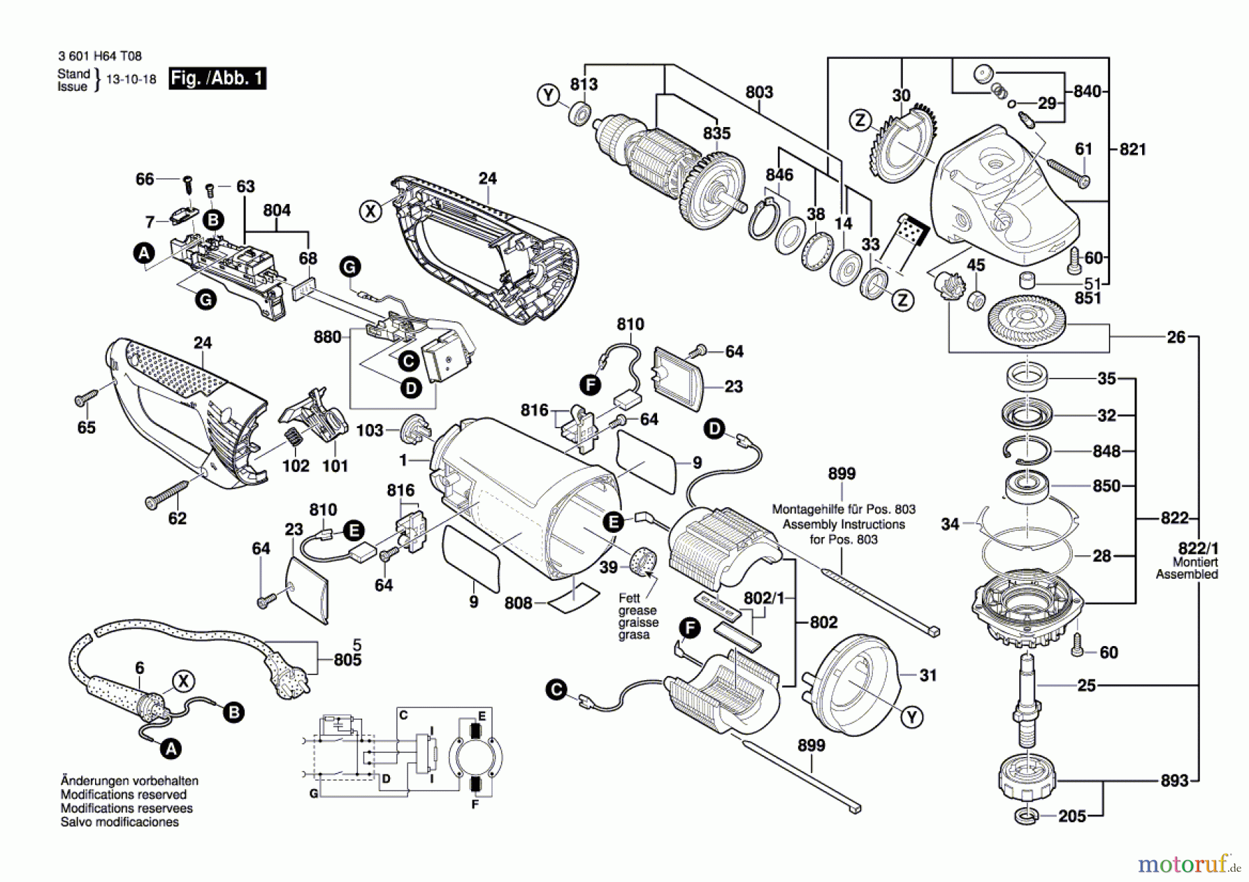 Bosch Werkzeug Winkelschleifer BAG 230-1 CLBB Seite 1