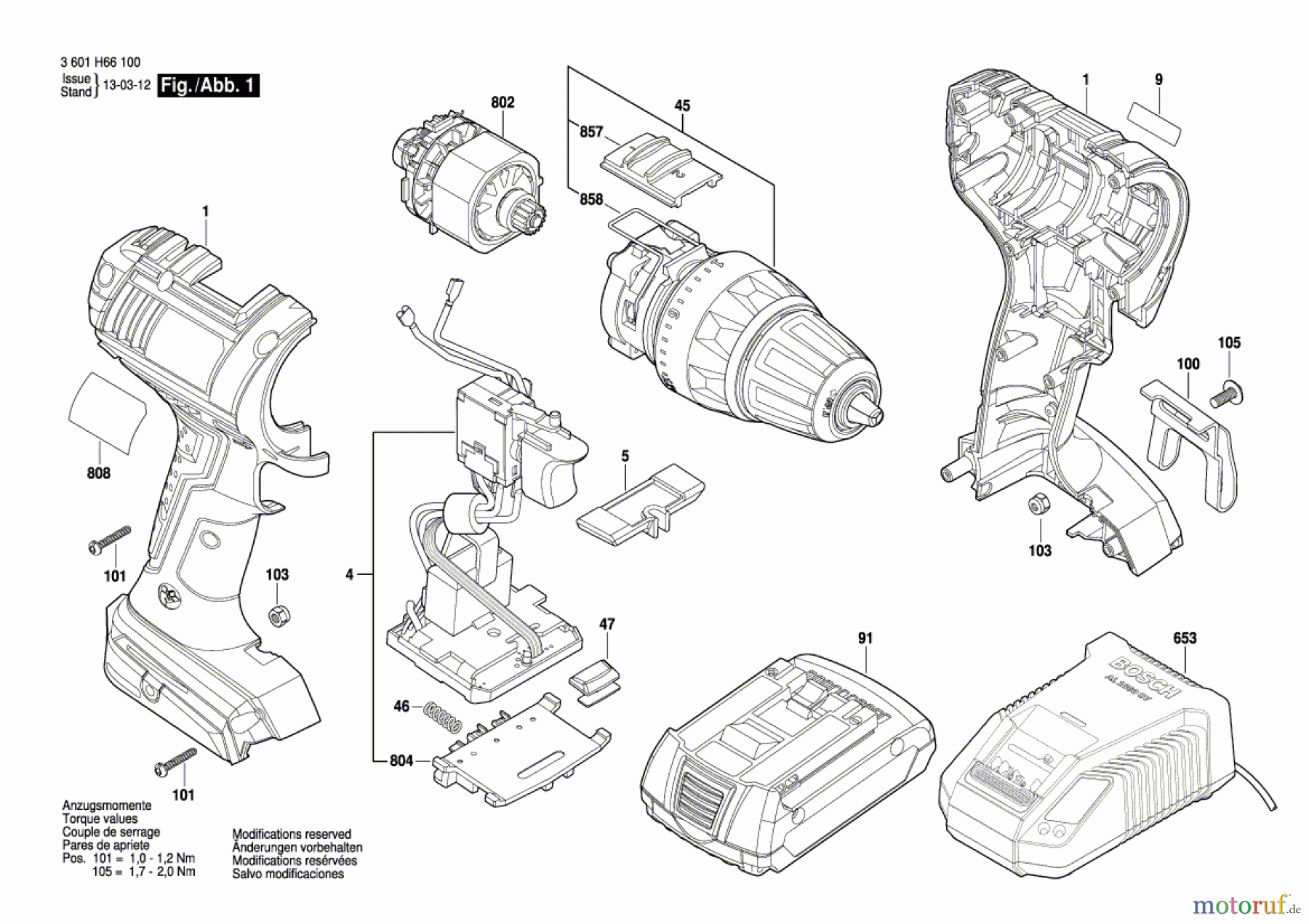 Bosch Akku Werkzeug Akku-Bohrschrauber GSR 18 V-LI Seite 1