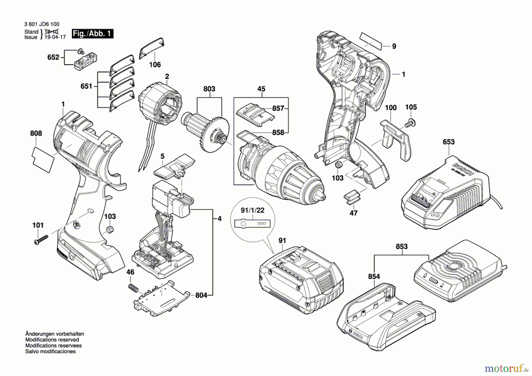  Bosch Akku Werkzeug Akku-Bohrschrauber GSR 18 V-EC Seite 1