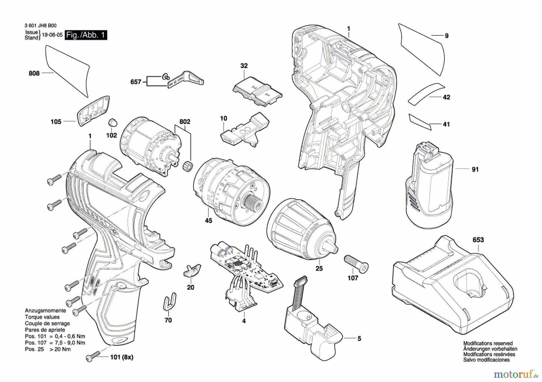  Bosch Akku Werkzeug Akku-Bohrschrauber A-BS1 BL 12 V Seite 1