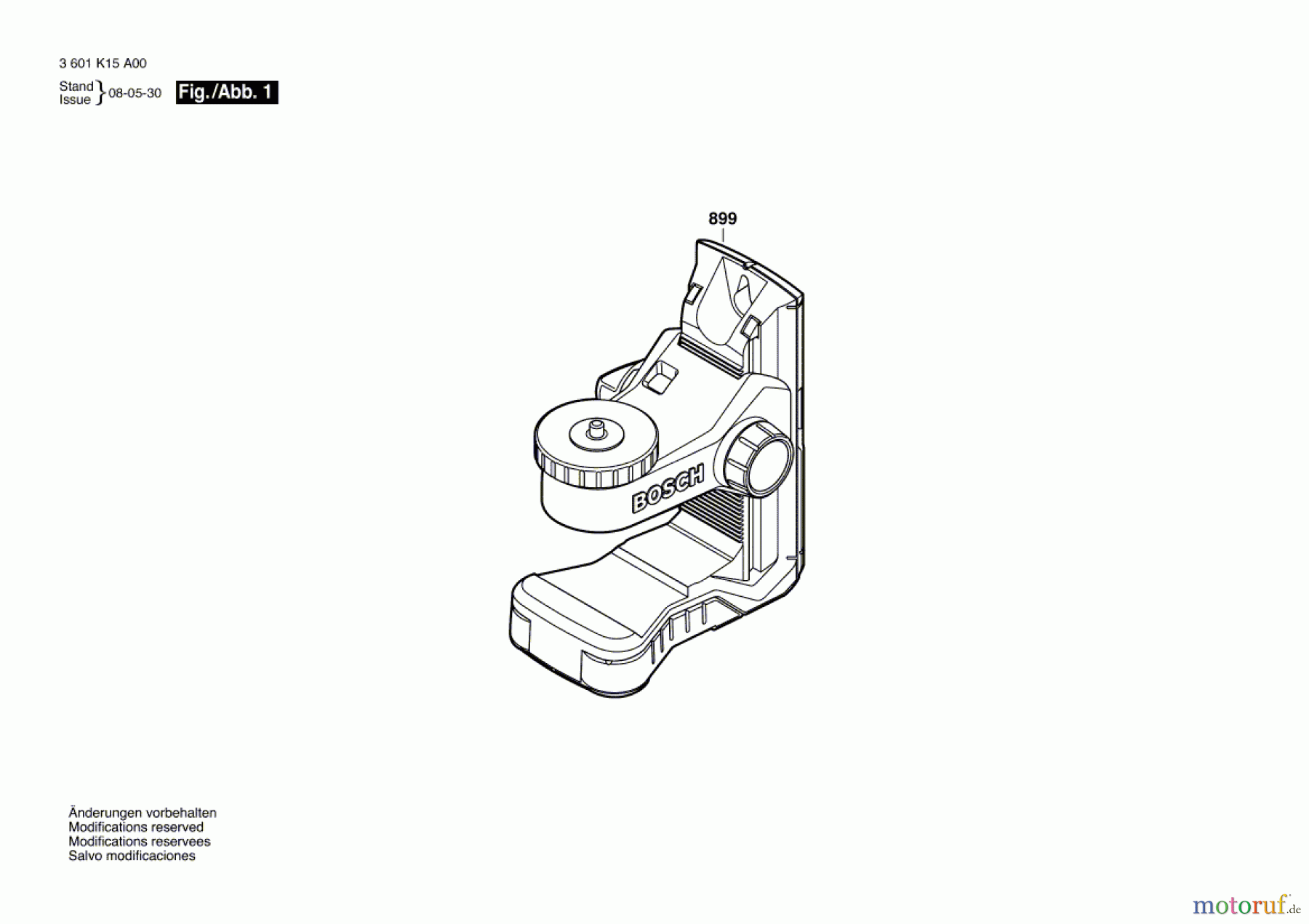 Bosch Werkzeug Montagewerkzeug BM 1 Seite 1
