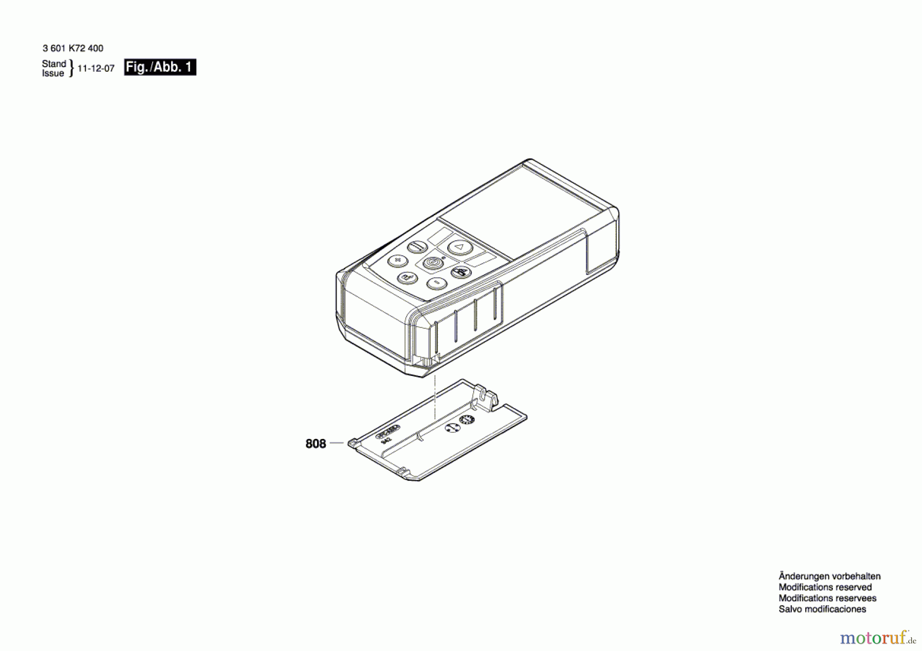 Bosch Werkzeug Entfernungsmesser GLM 7000 Seite 1