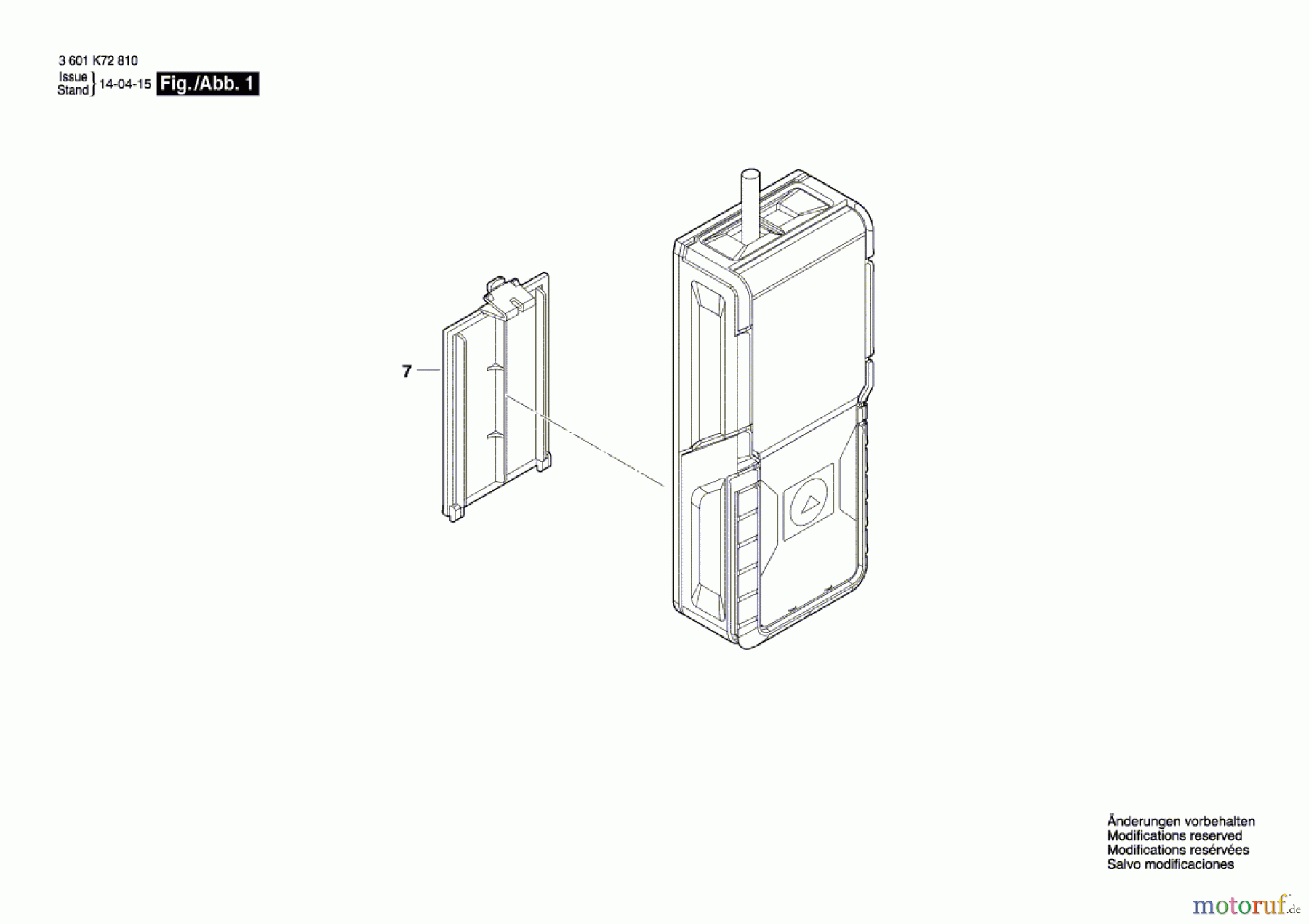 Bosch Werkzeug Entfernungsmesser GLM 10 Seite 1
