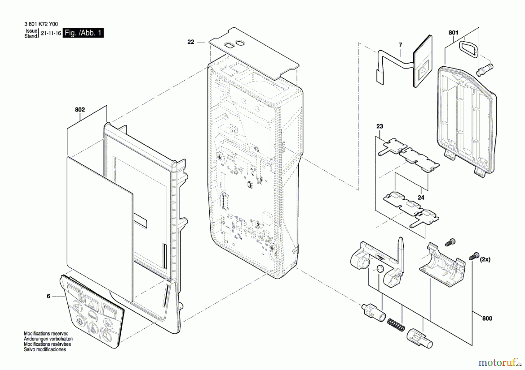 Bosch Werkzeug Entfernungsmesser GLM 100-25 C Seite 1