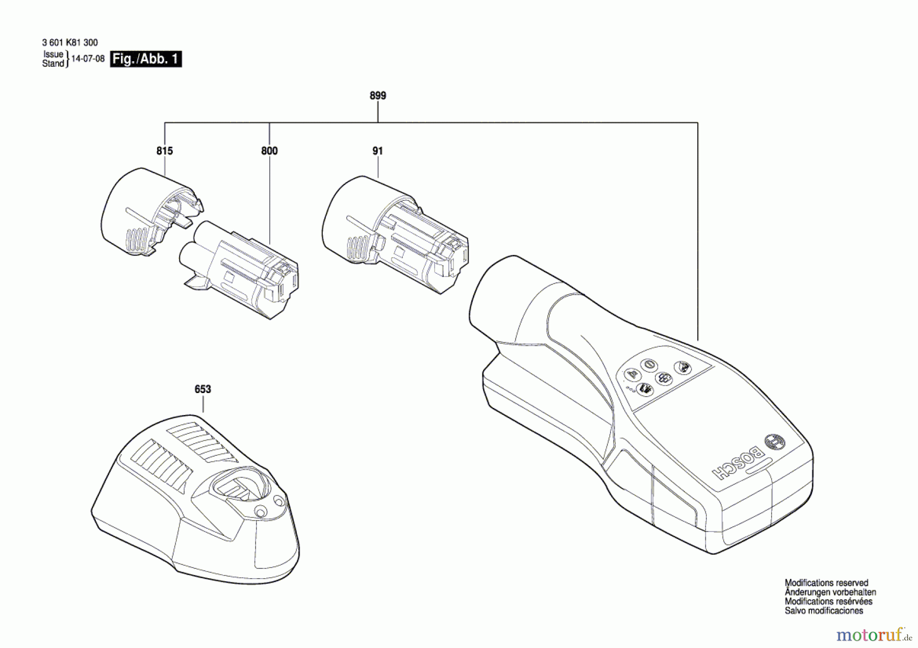 Bosch Werkzeug Universalortungsgerät D-tect 120 Seite 1