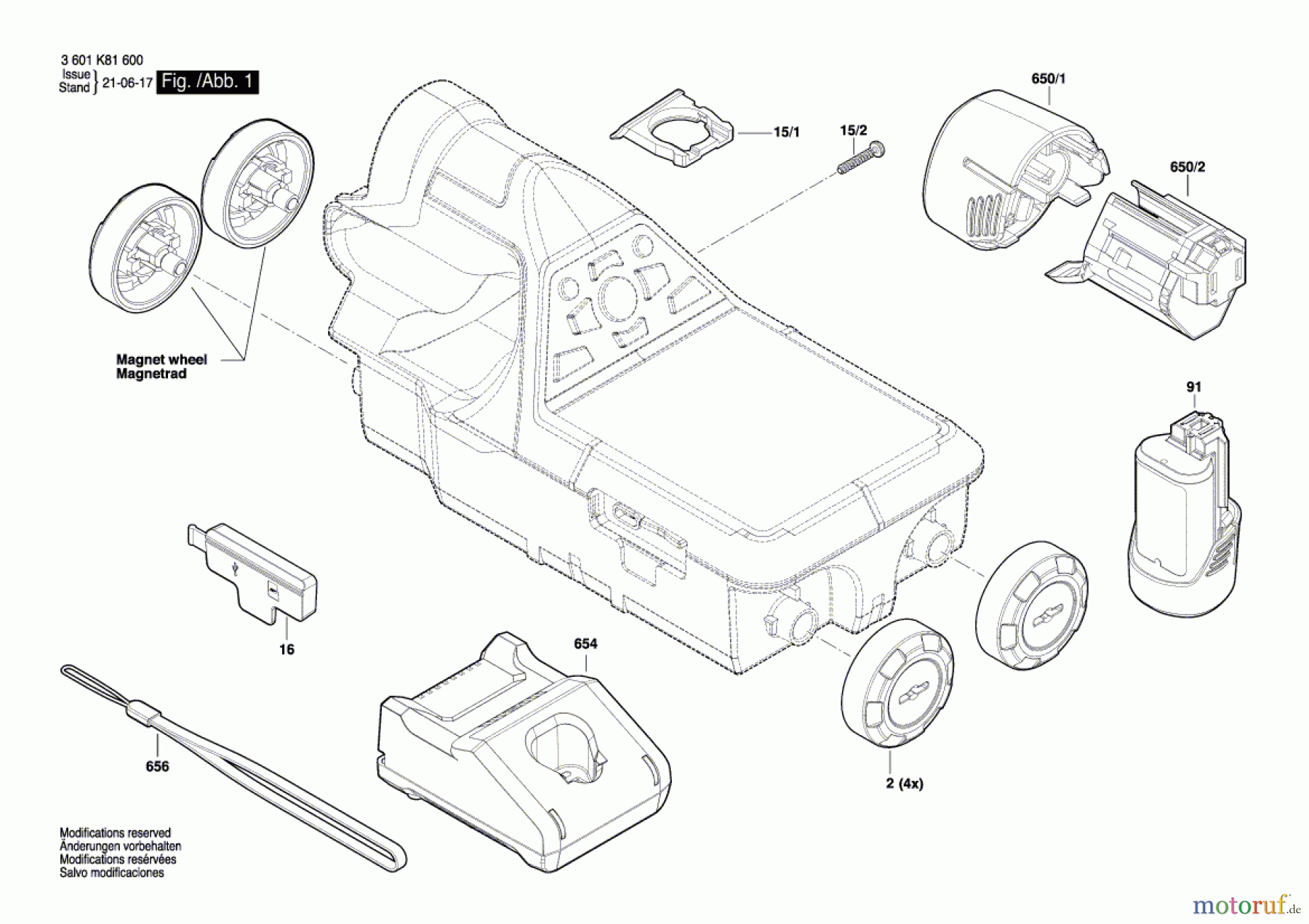 Bosch Werkzeug Universalortungsgerät D-tect 200 Seite 1