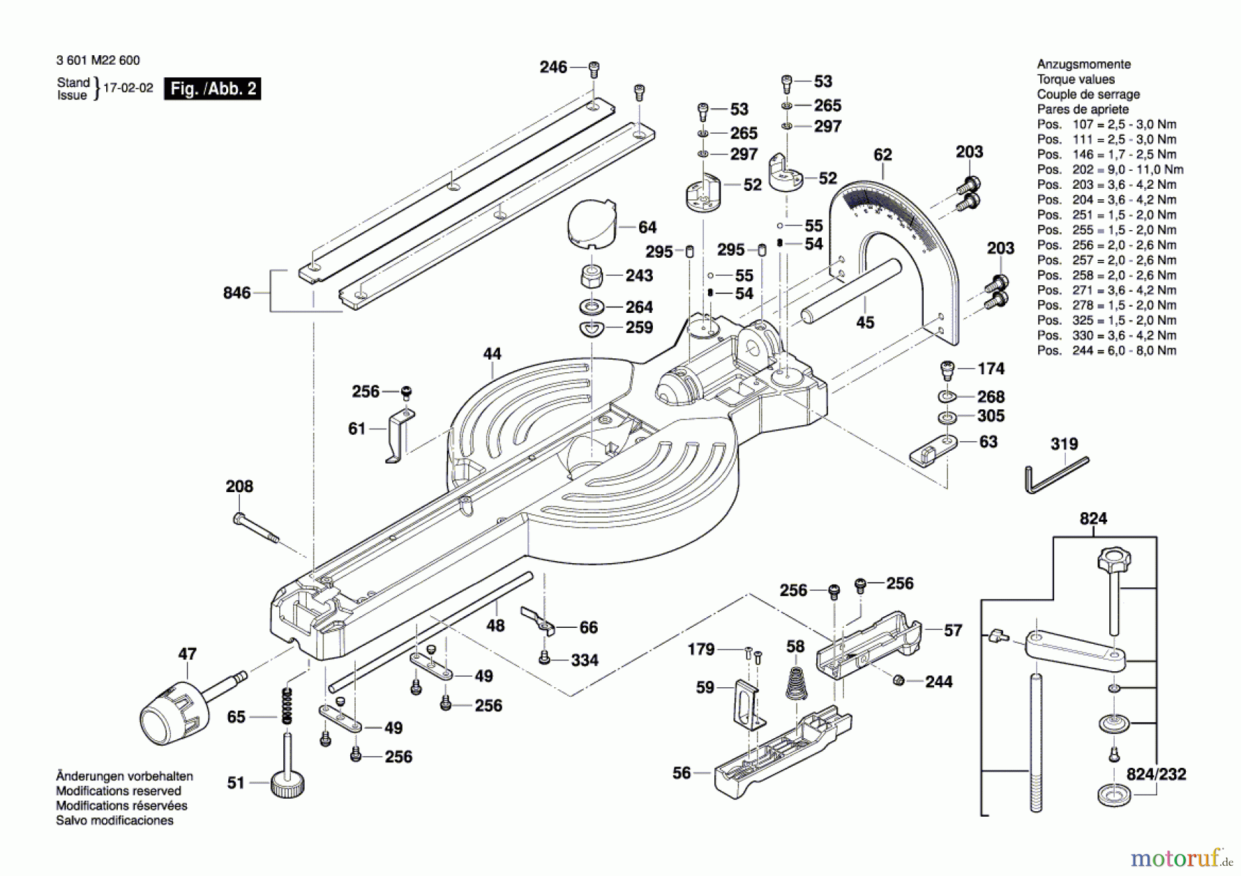 Bosch Werkzeug Kapp-/Gehrungssäge GCM 350-254 Seite 2