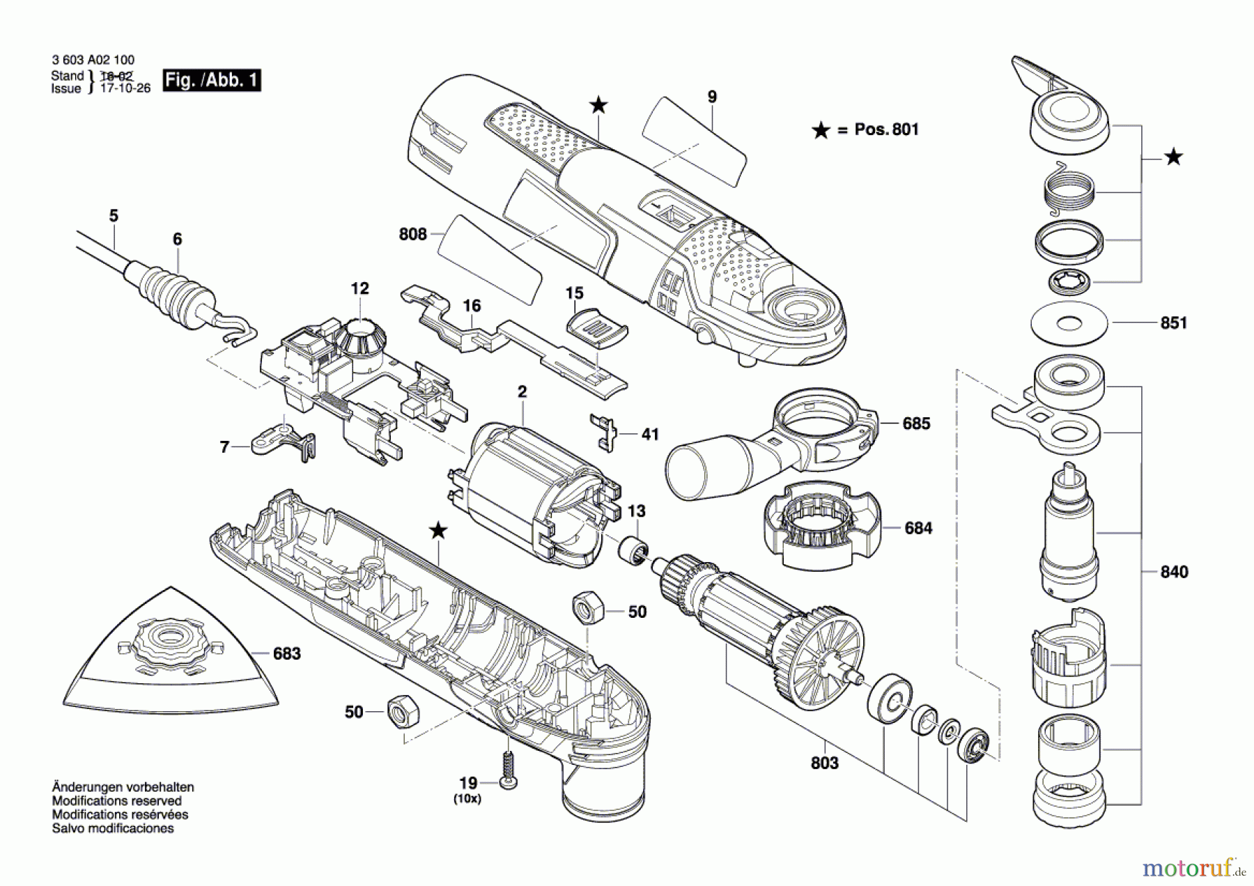 Bosch Werkzeug Multifunktionswerkzeug PMF 250 CES Seite 1