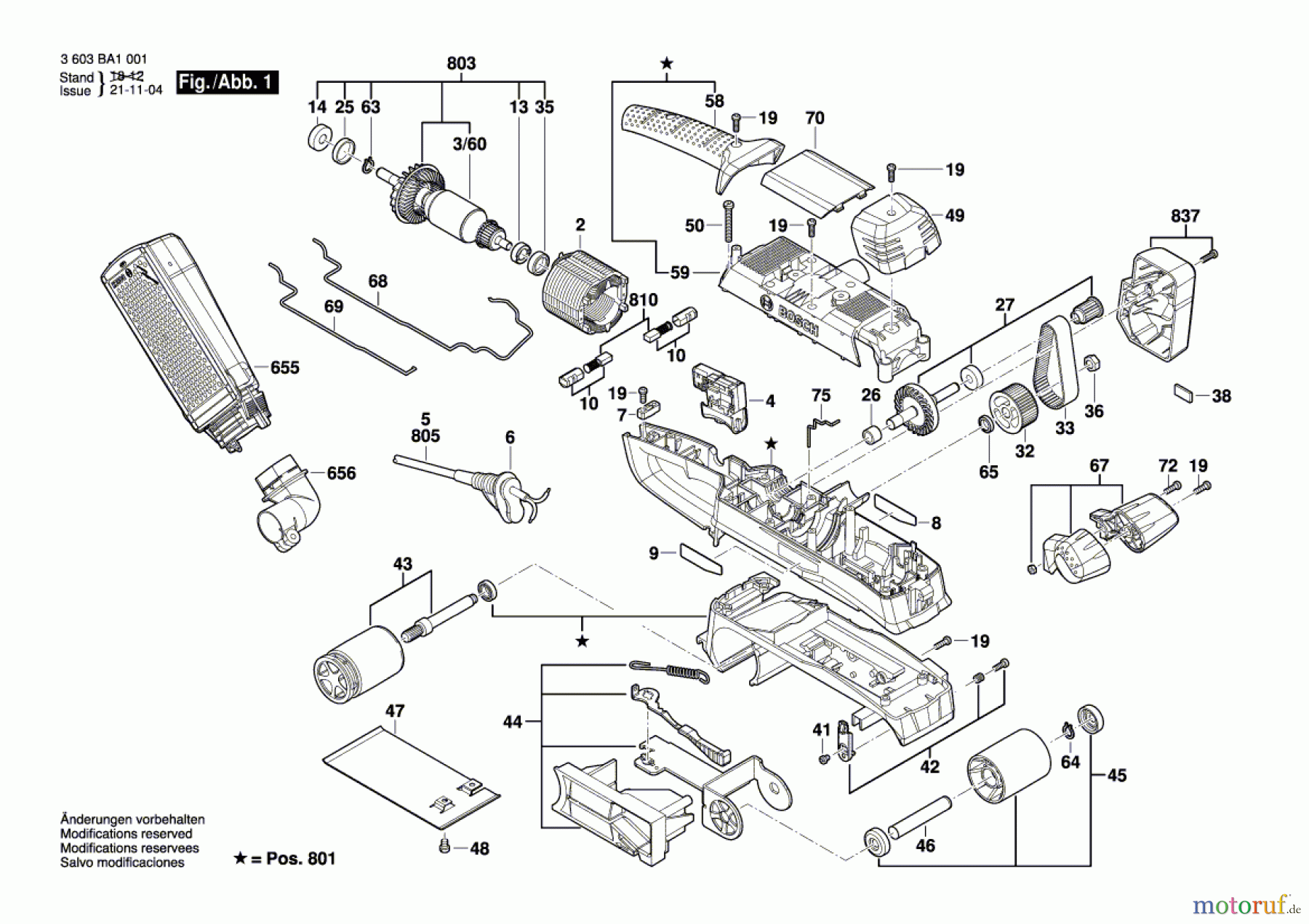  Bosch Werkzeug Bandschleifer PBS 75 A Seite 1