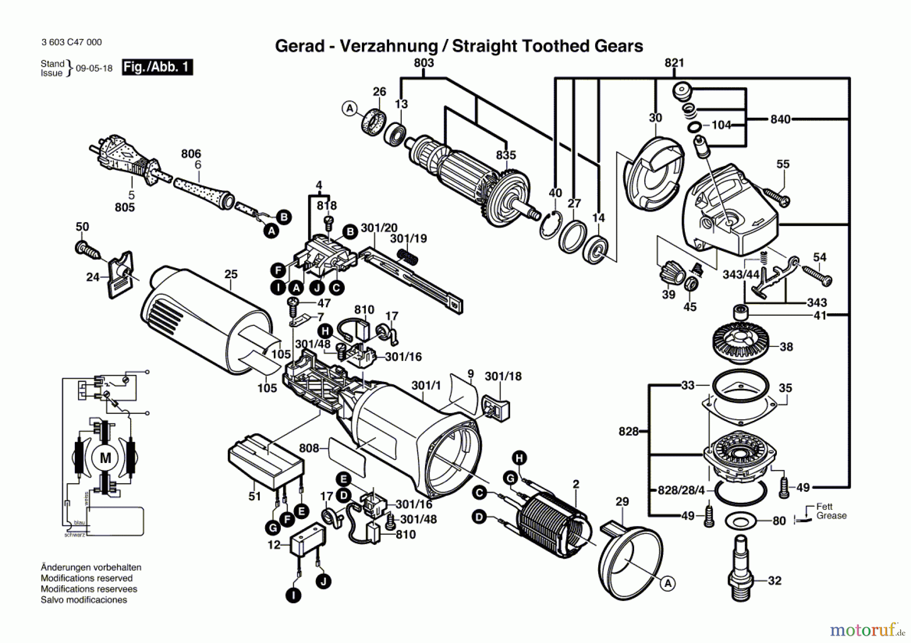 Bosch Werkzeug Winkelschleifer PWS 10-125 CE Seite 1