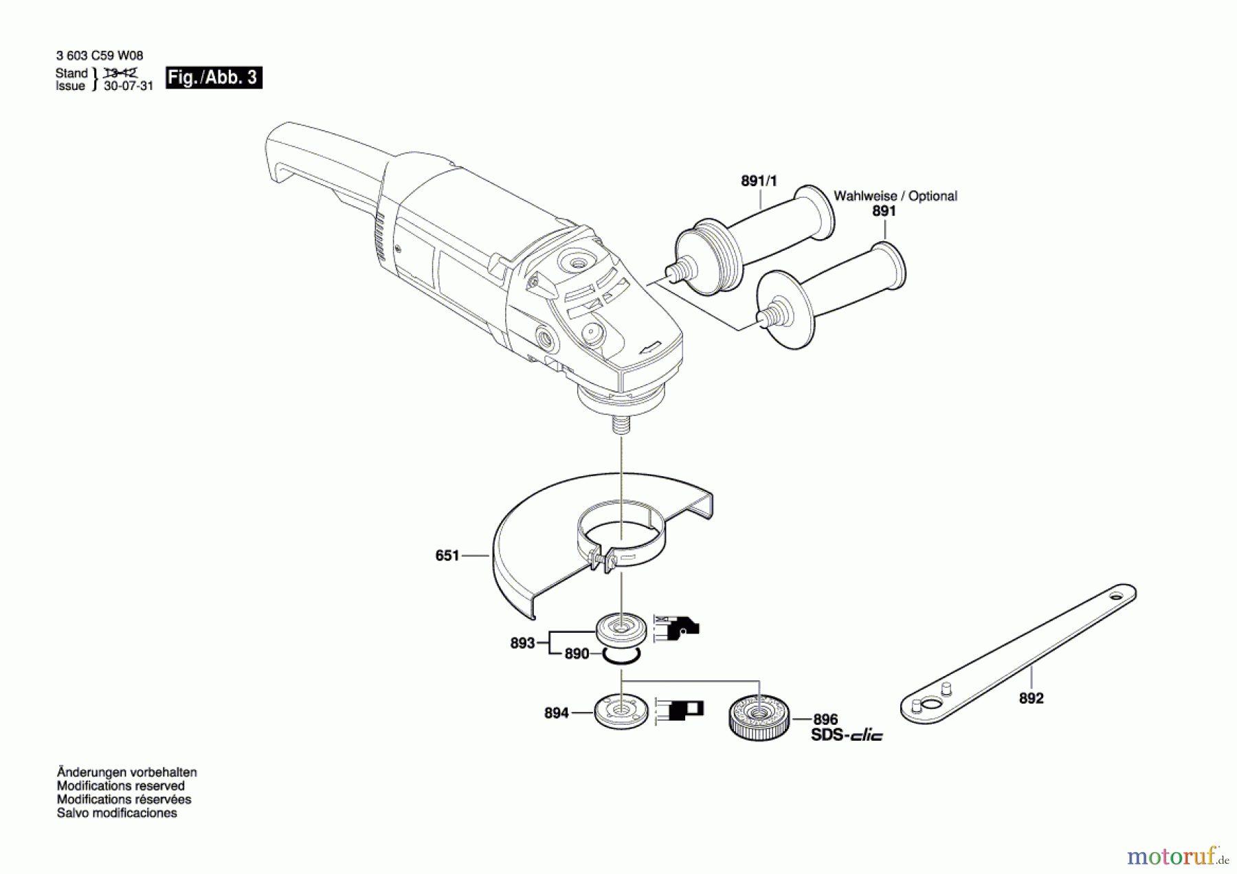 Bosch Werkzeug Winkelschleifer PWS 1900 Seite 3