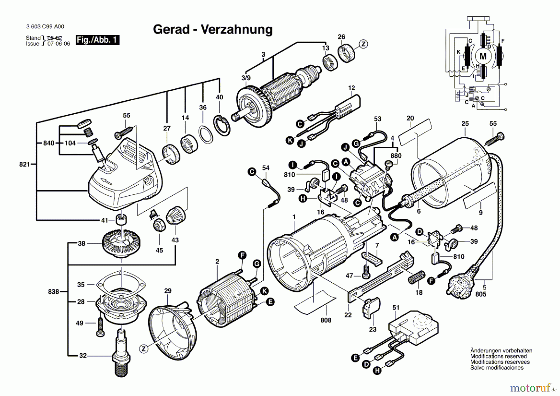 Bosch Werkzeug Winkelschleifer PWS 8-125 CE Seite 1