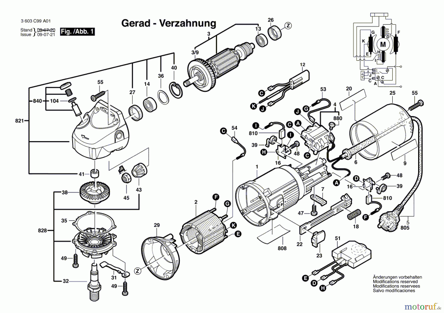 Bosch Werkzeug Winkelschleifer PWS 8-125 CE Seite 1