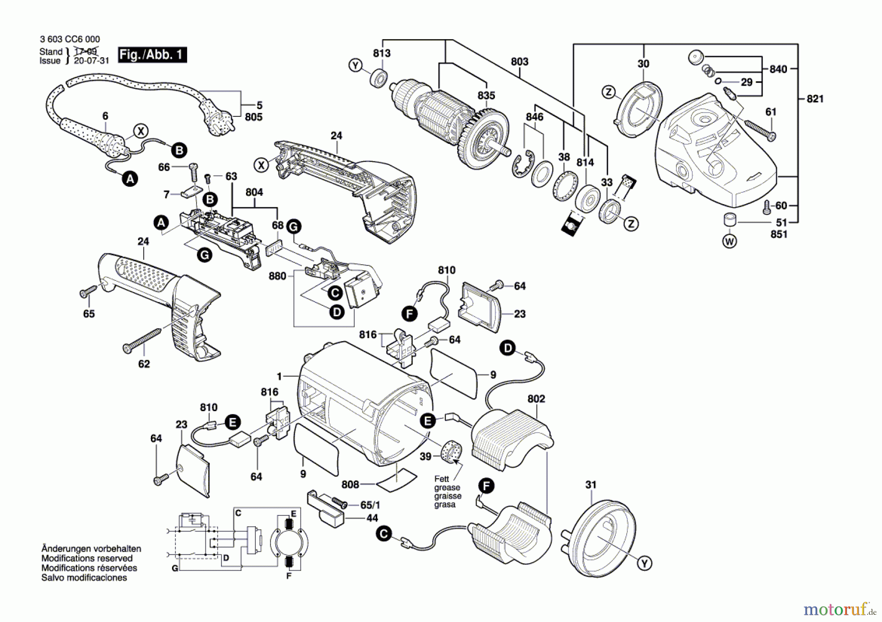Bosch Werkzeug Winkelschleifer PWS 2000-230 JE Seite 1