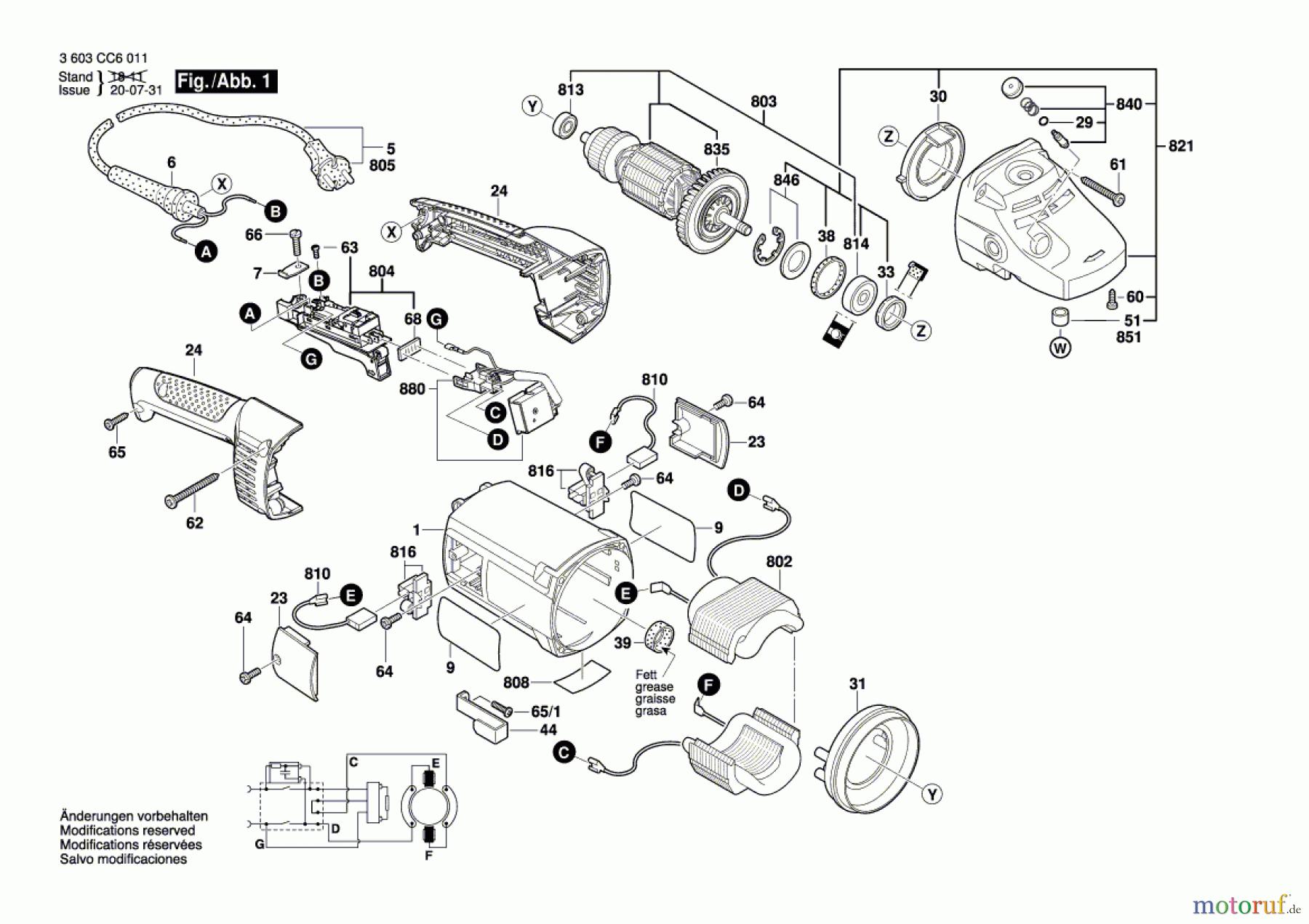 Bosch Werkzeug Winkelschleifer PWS 2000-230JE Seite 1