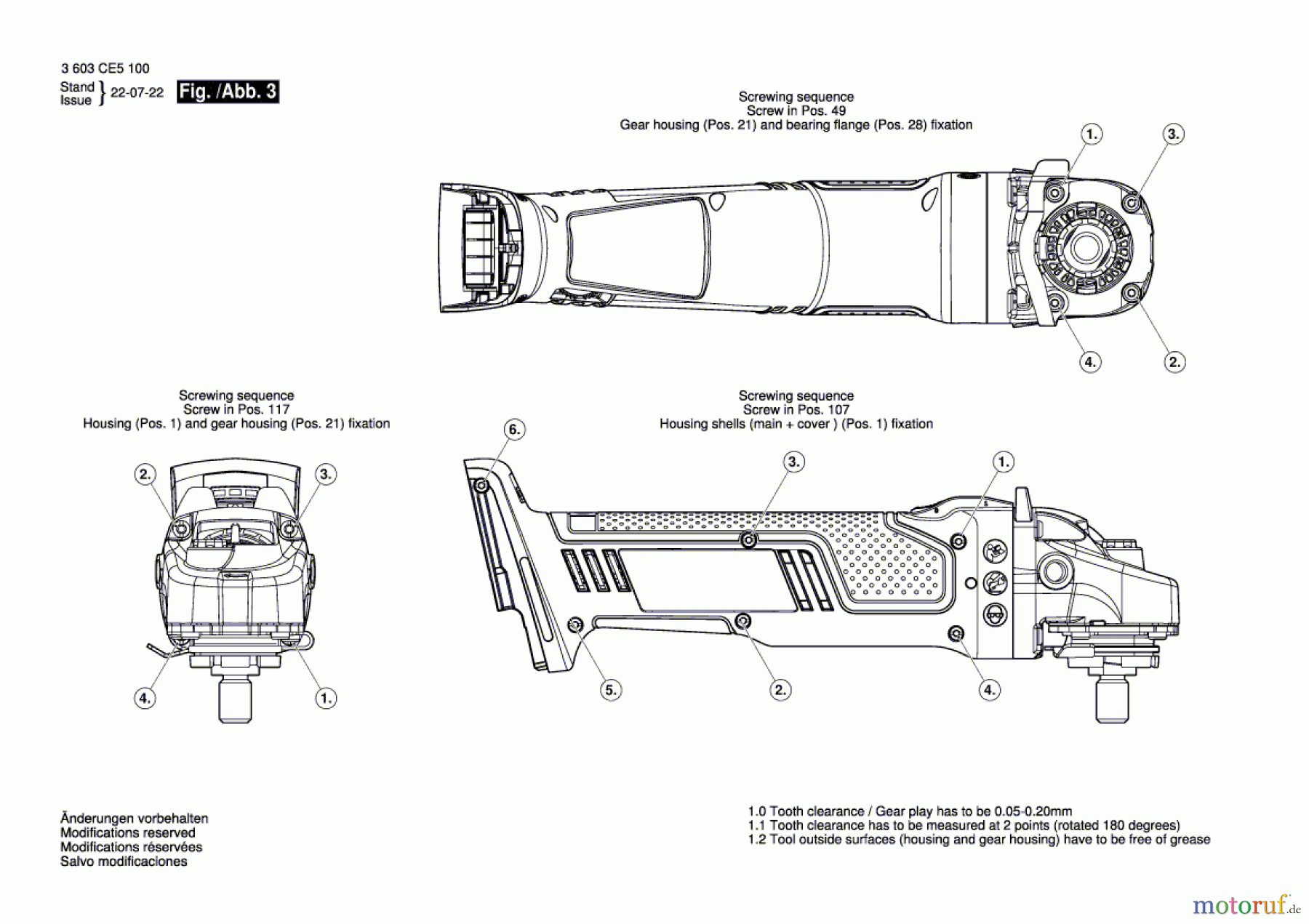  Bosch Akku Werkzeug Akku-Winkelschleifer AdvancedGrind 18V-80 Seite 3