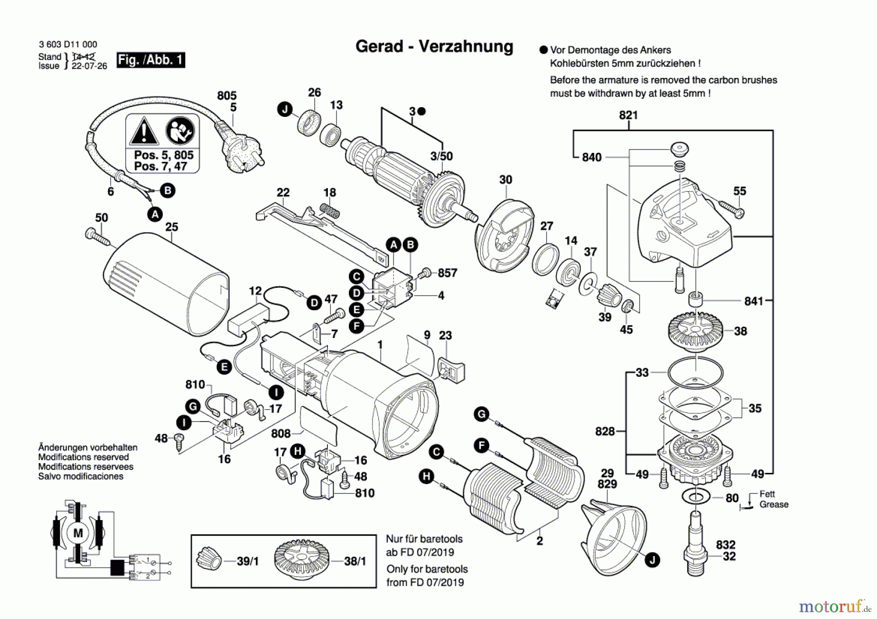 Bosch Werkzeug Winkelschleifer PWS 650 Seite 1