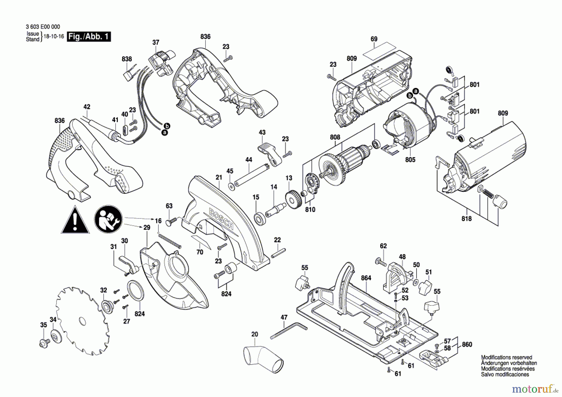 Bosch Werkzeug Handkreissäge PKS 55 Seite 1