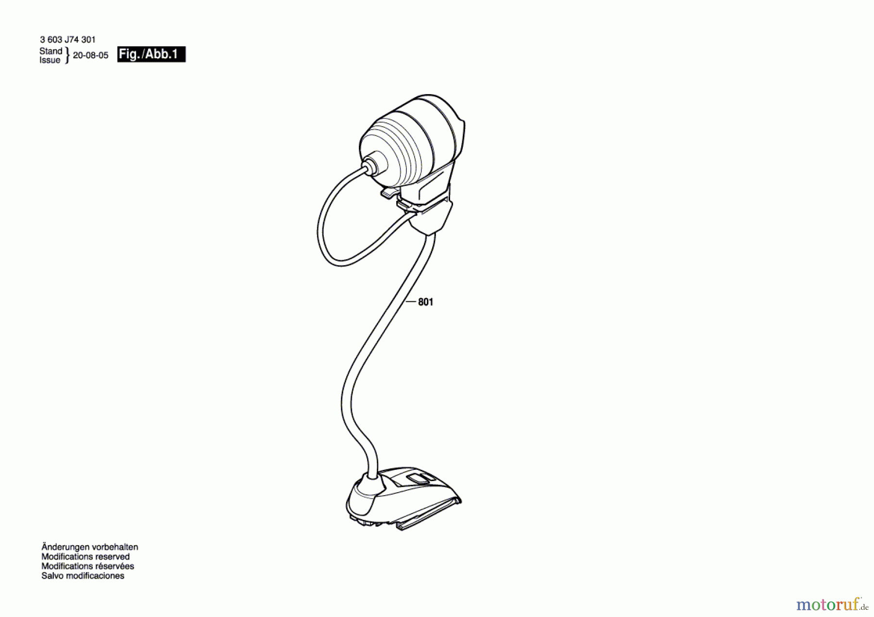  Bosch Akku Werkzeug Akku-Lampe PML-LI Seite 1