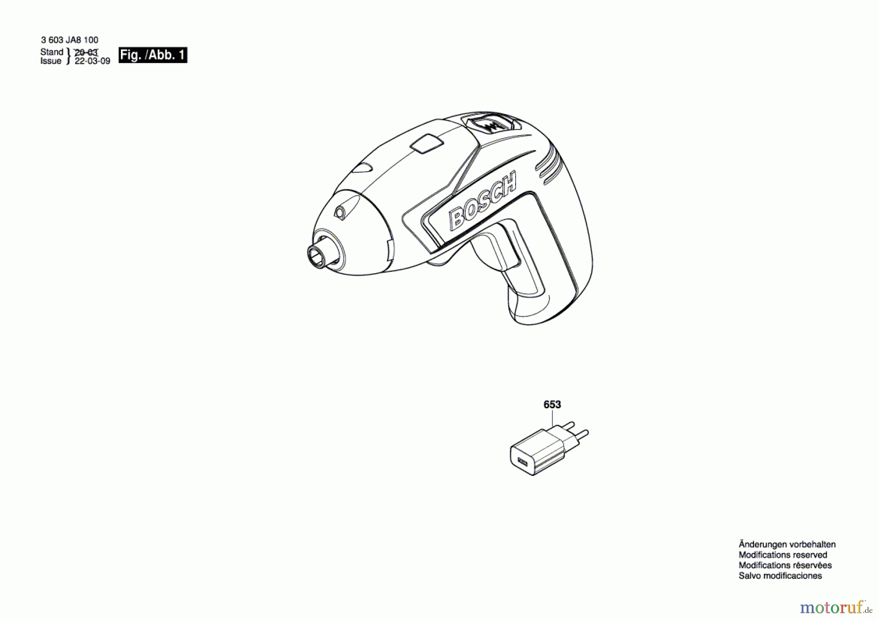  Bosch Akku Werkzeug Akku-Schrauber EasyScrewDrive Seite 1
