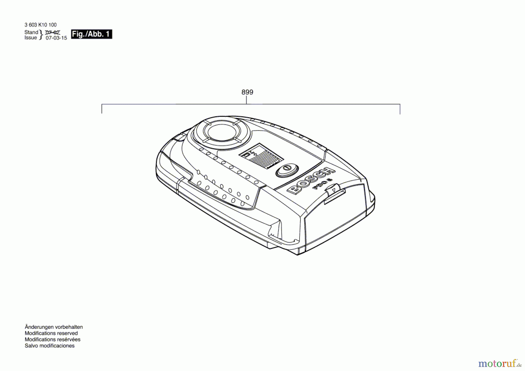 Bosch Werkzeug Universalortungsgerät PDO 6 Seite 1