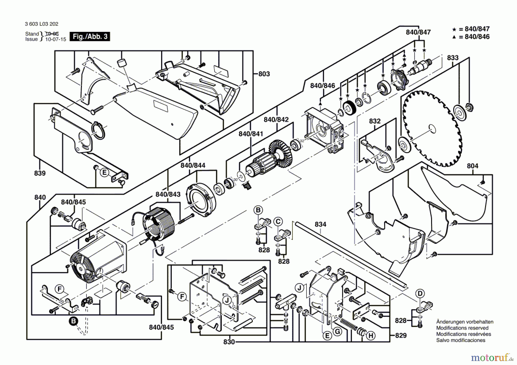 Bosch Werkzeug Tischkreissäge PTS 10 Seite 3