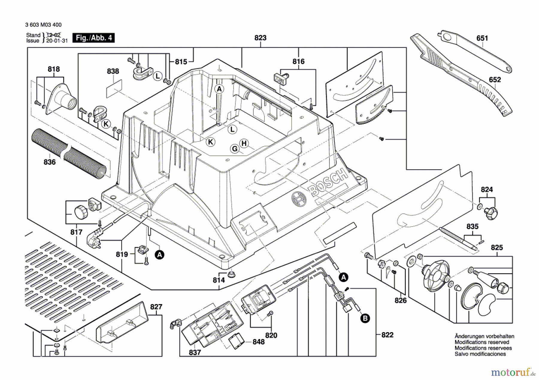 Bosch Werkzeug Tischkreissäge PTS 10 Seite 4