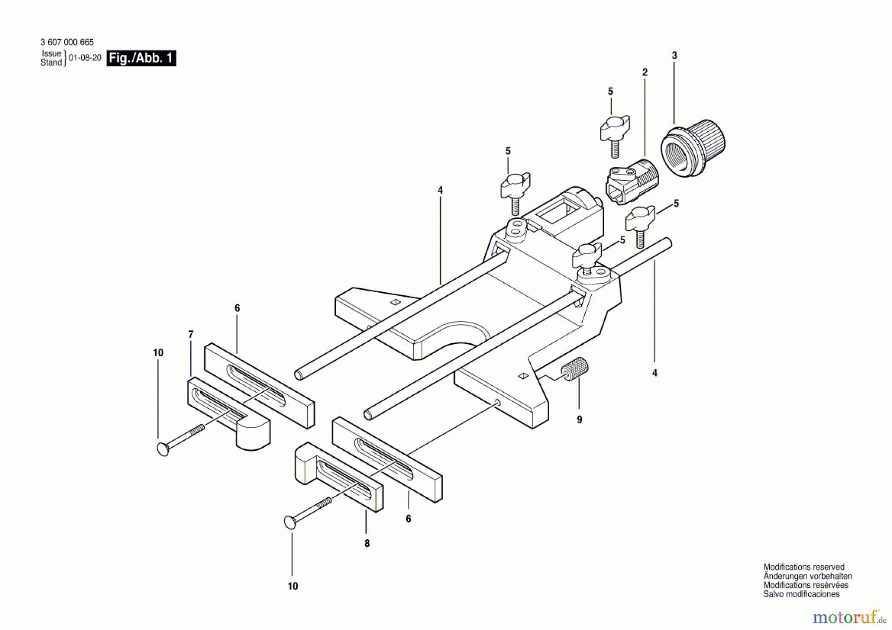 Bosch Werkzeug Führungsleiste RA 1052 Seite 1