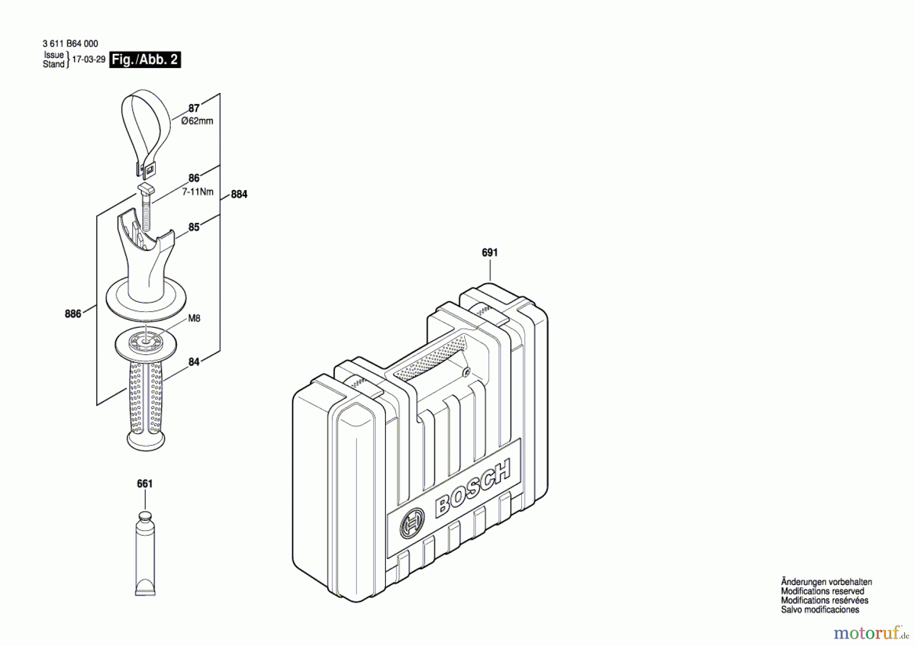 Bosch Werkzeug Bohrhammer GBH 5-40 DCE Seite 2