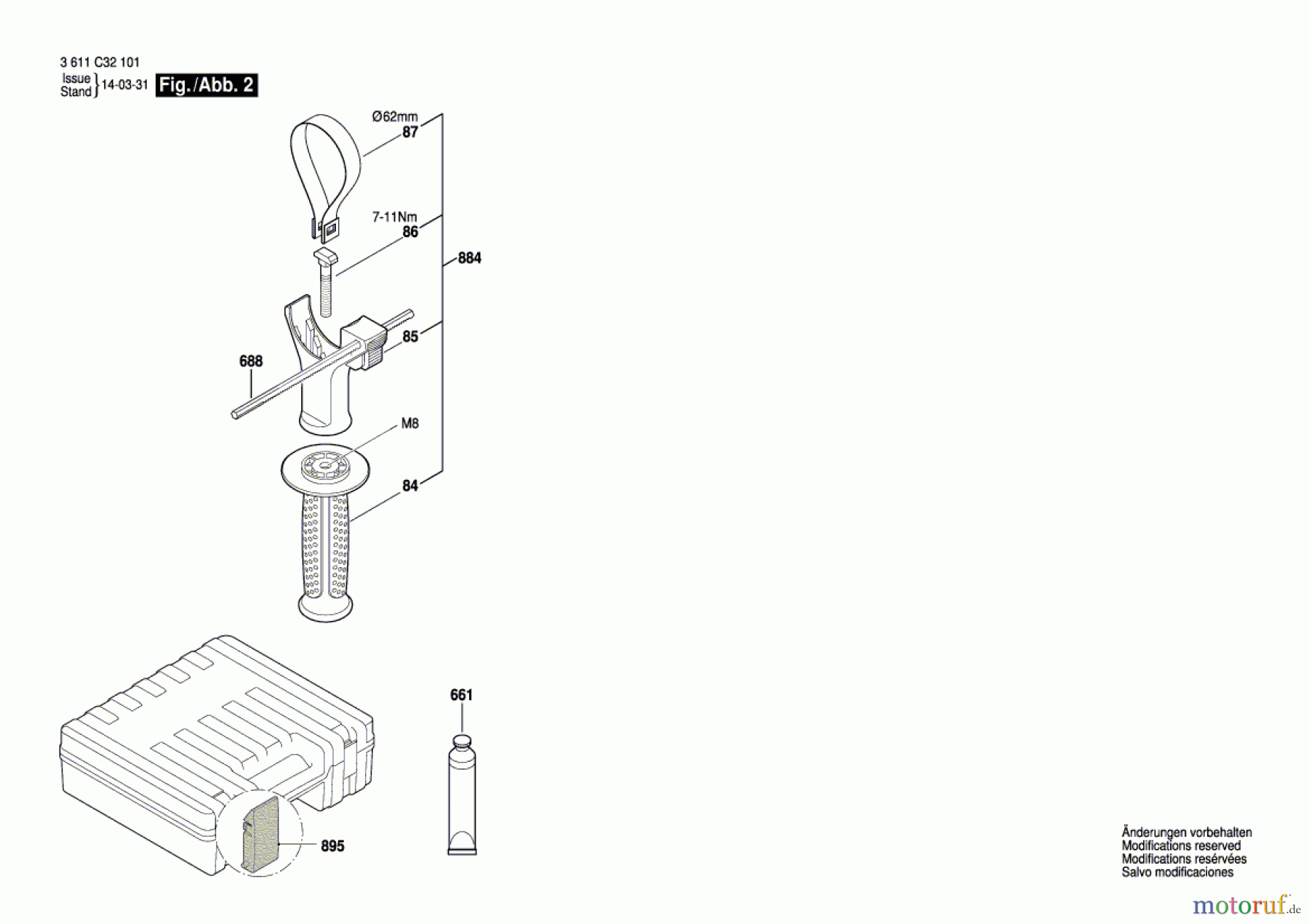 Bosch Werkzeug Bohrhammer GBH 4-32 DFR Seite 2