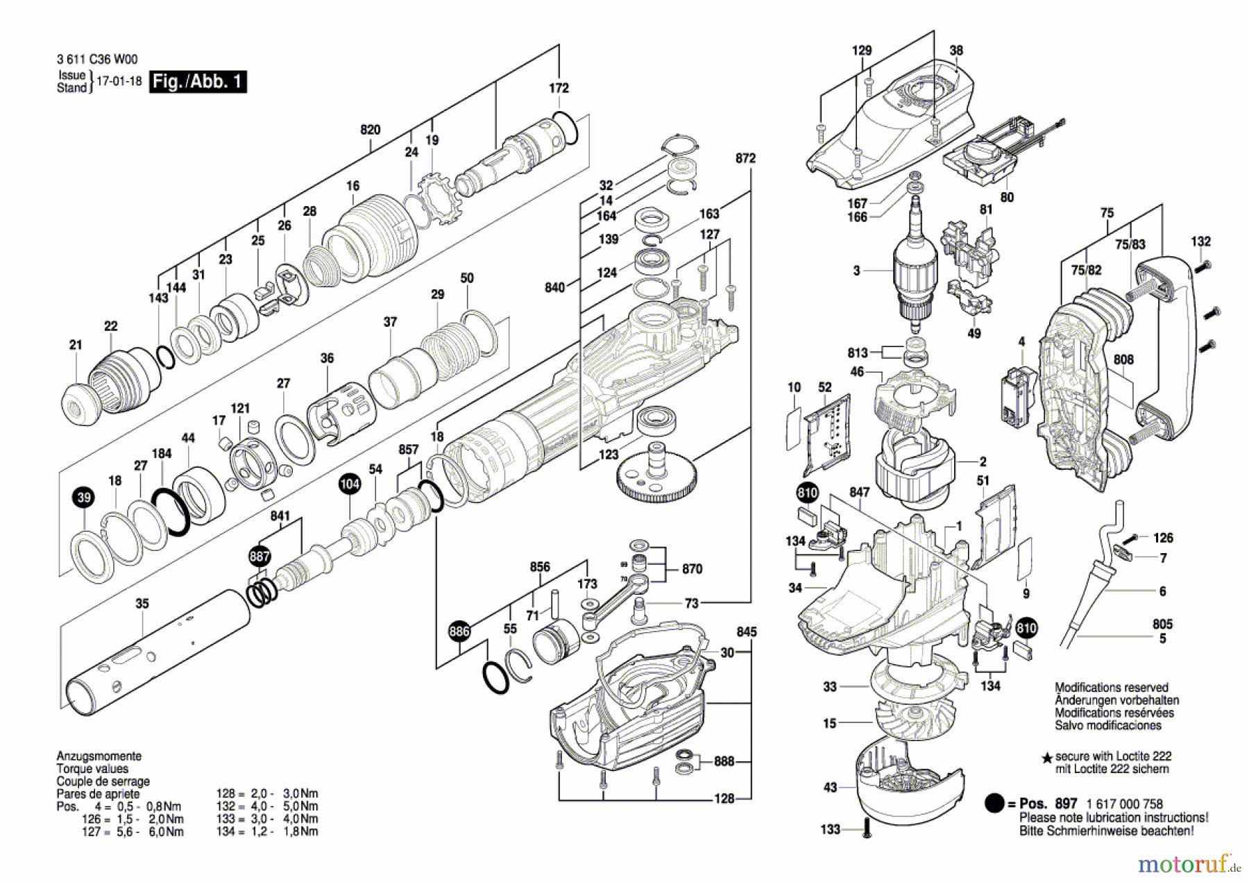 Bosch Werkzeug Schlaghammer MH 11-XE Seite 1