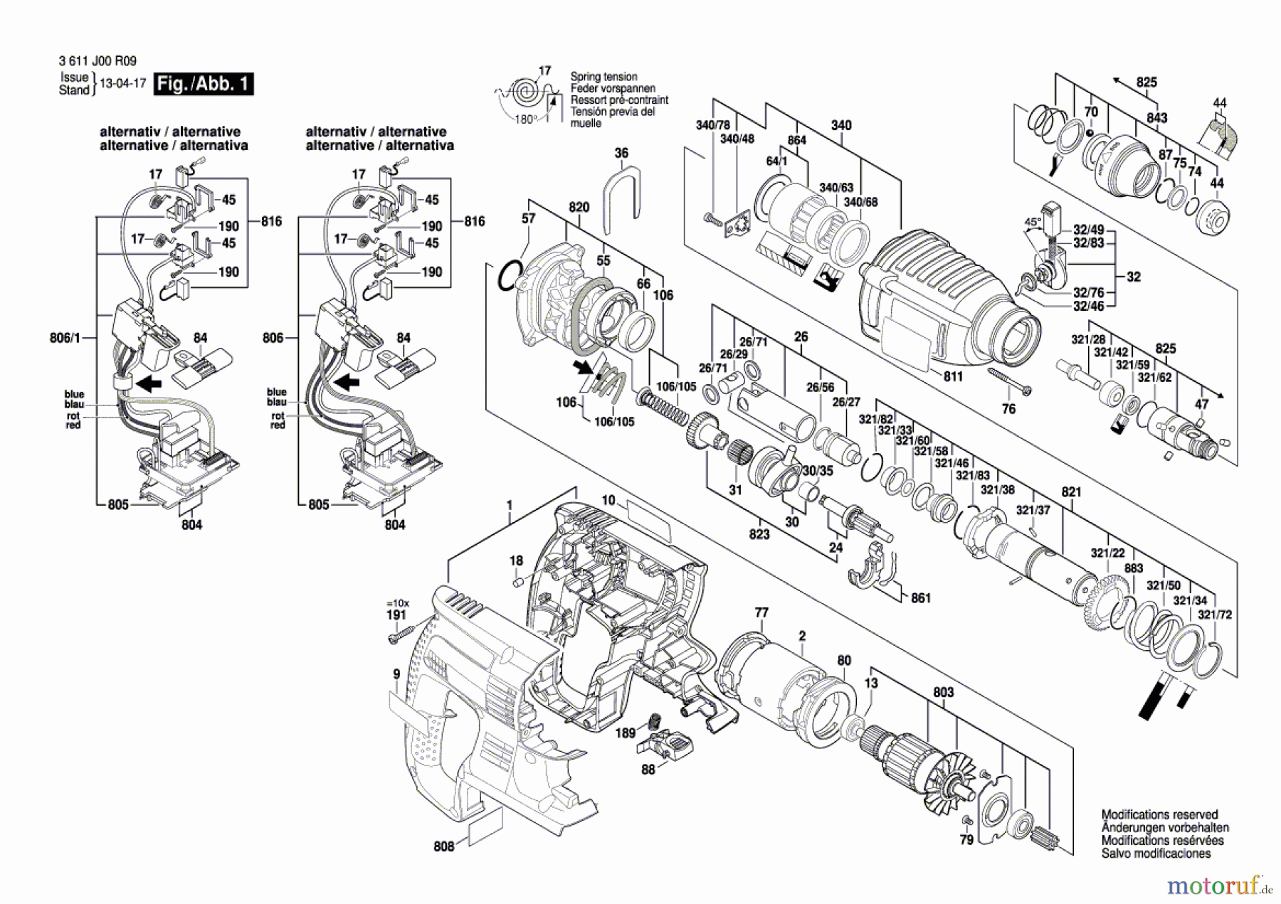 Bosch Werkzeug Bohrhammer BACHD-36 V-LI Seite 1