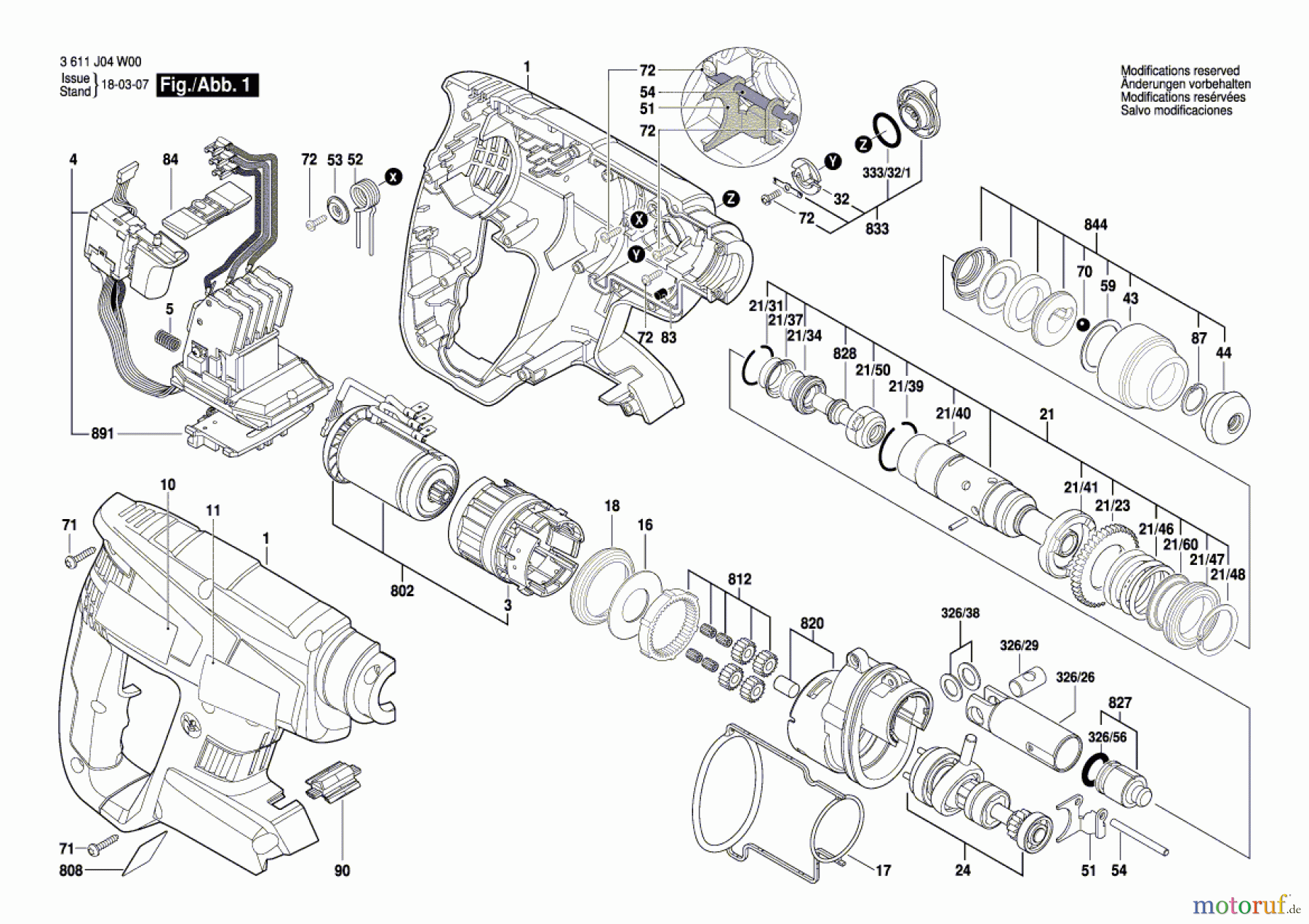 Bosch Akku Werkzeug Akku-Bohrhammer H 18-A Seite 1