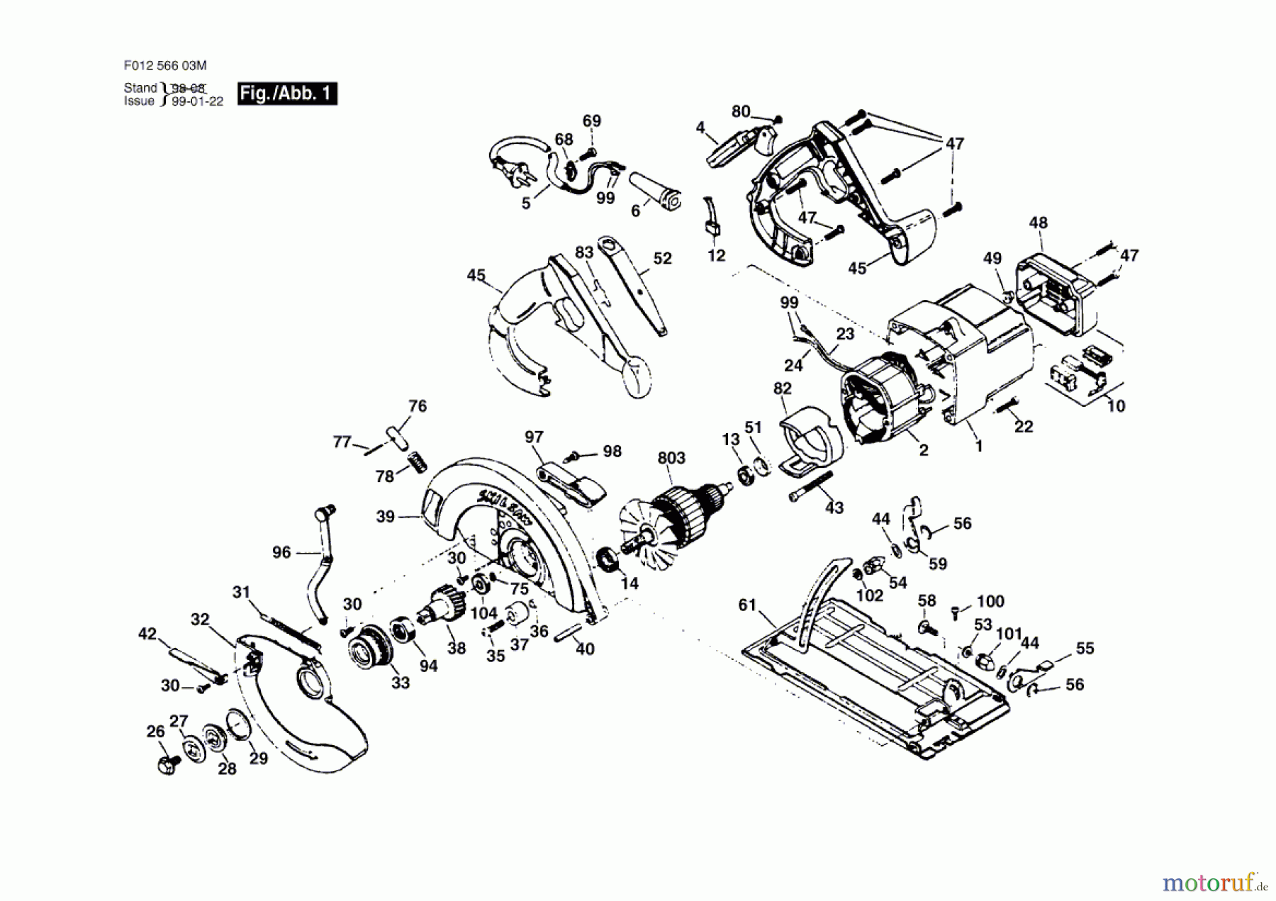 Bosch Werkzeug Gw-Handkreissäge HD 5660-80 Seite 1