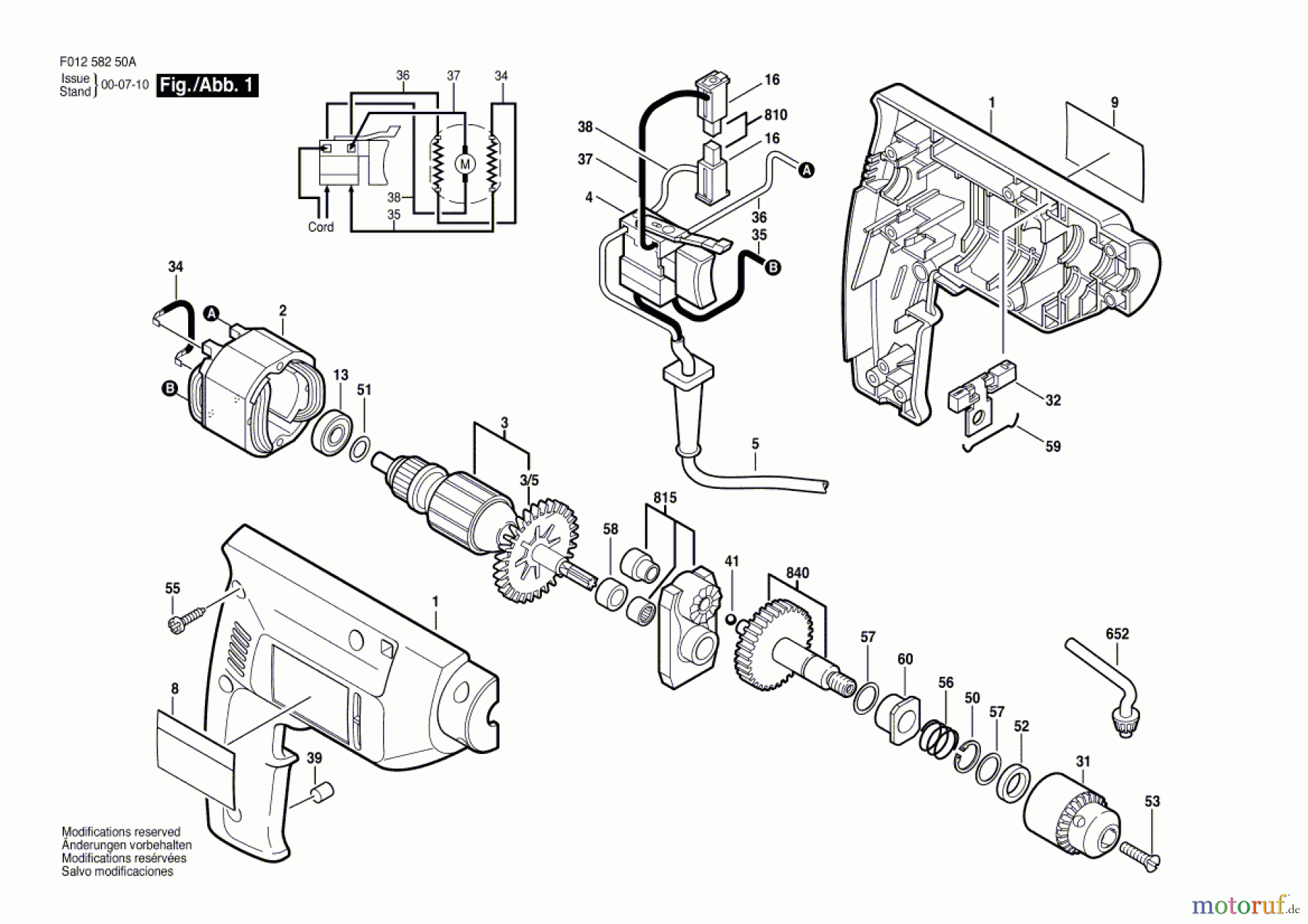 Bosch Werkzeug Bohrmaschine 6425-20 Seite 1