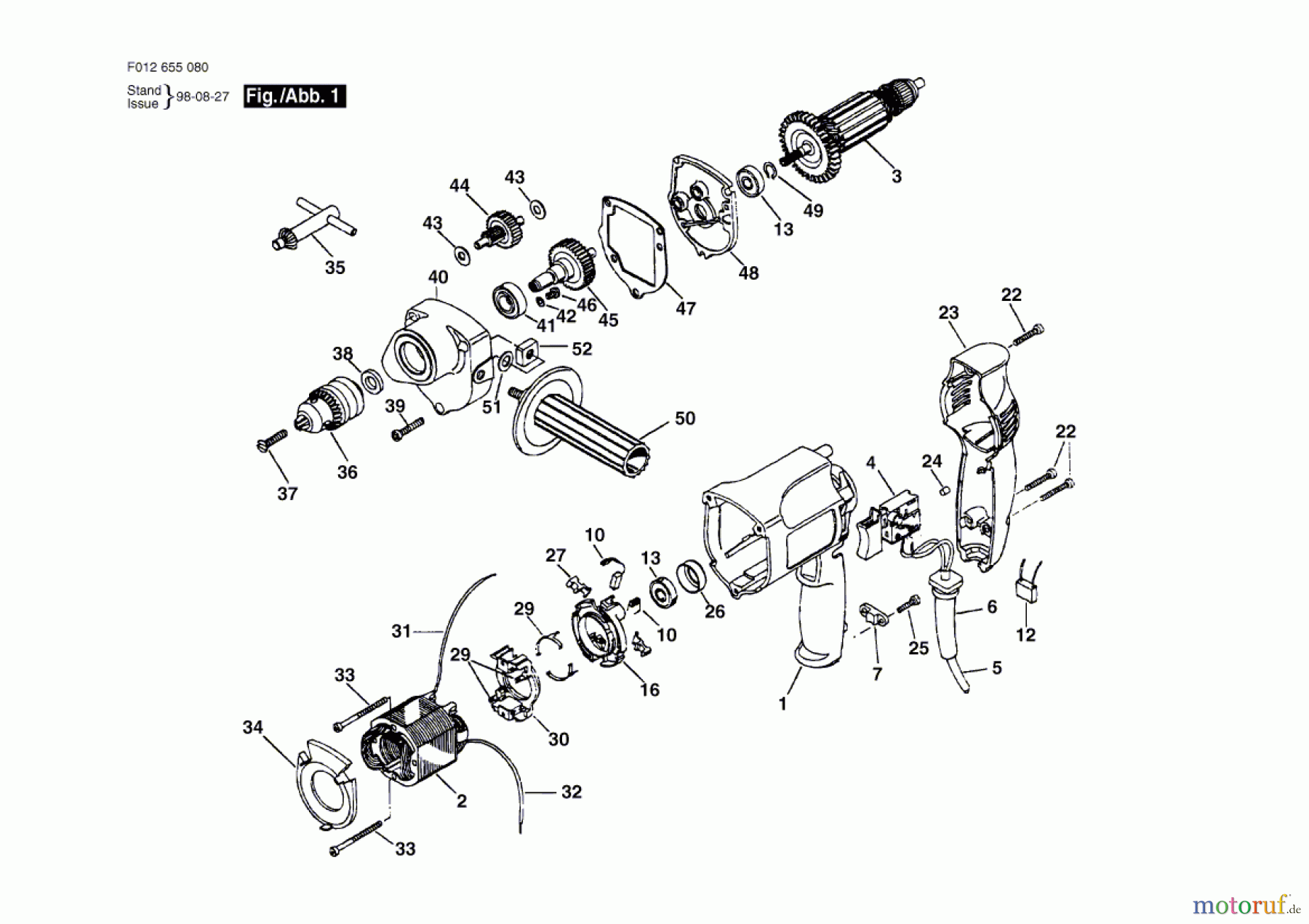 Bosch Werkzeug Bohrmaschine HD 6550-80 Seite 1