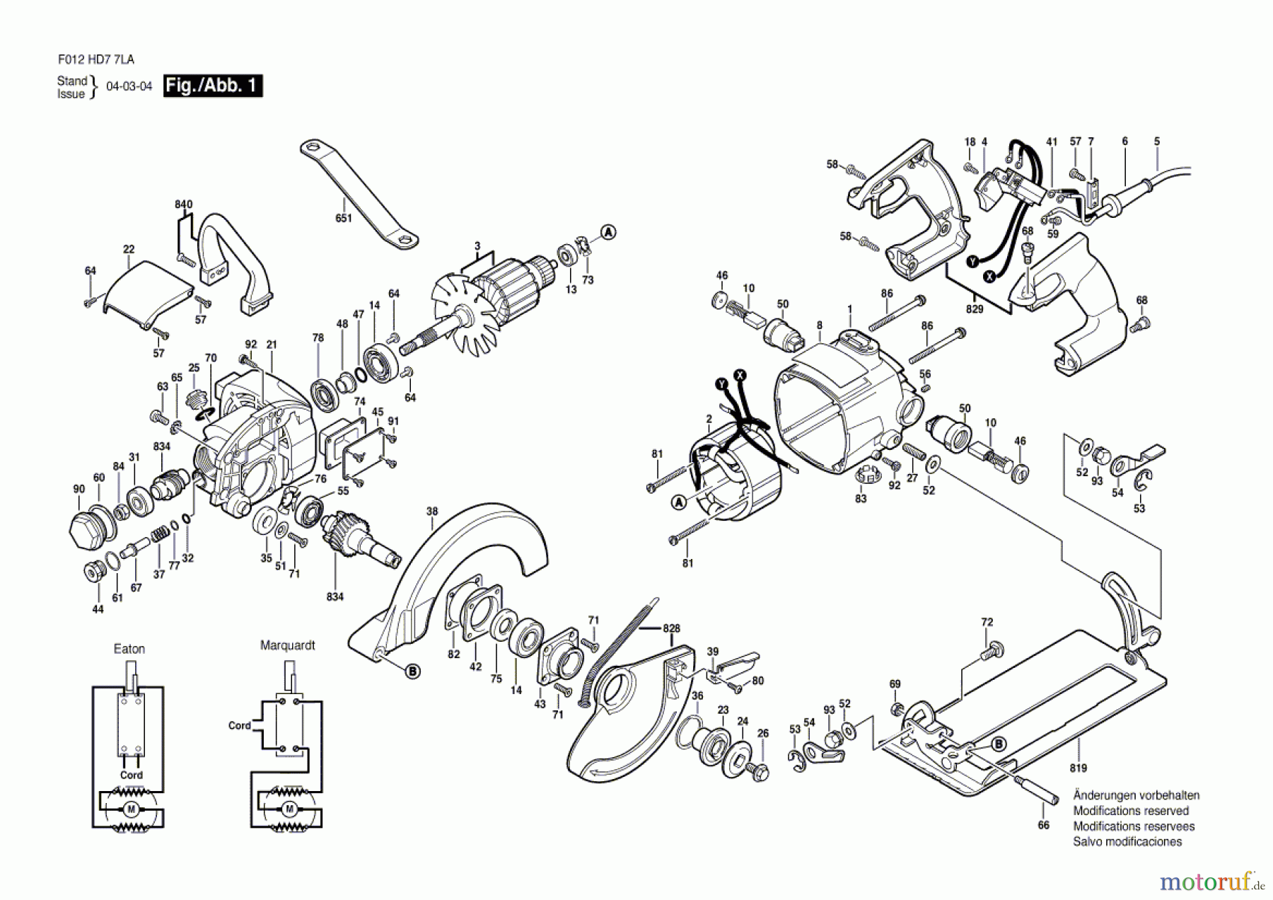 Bosch Werkzeug Gw-Handkreissäge HD 7780 Seite 1