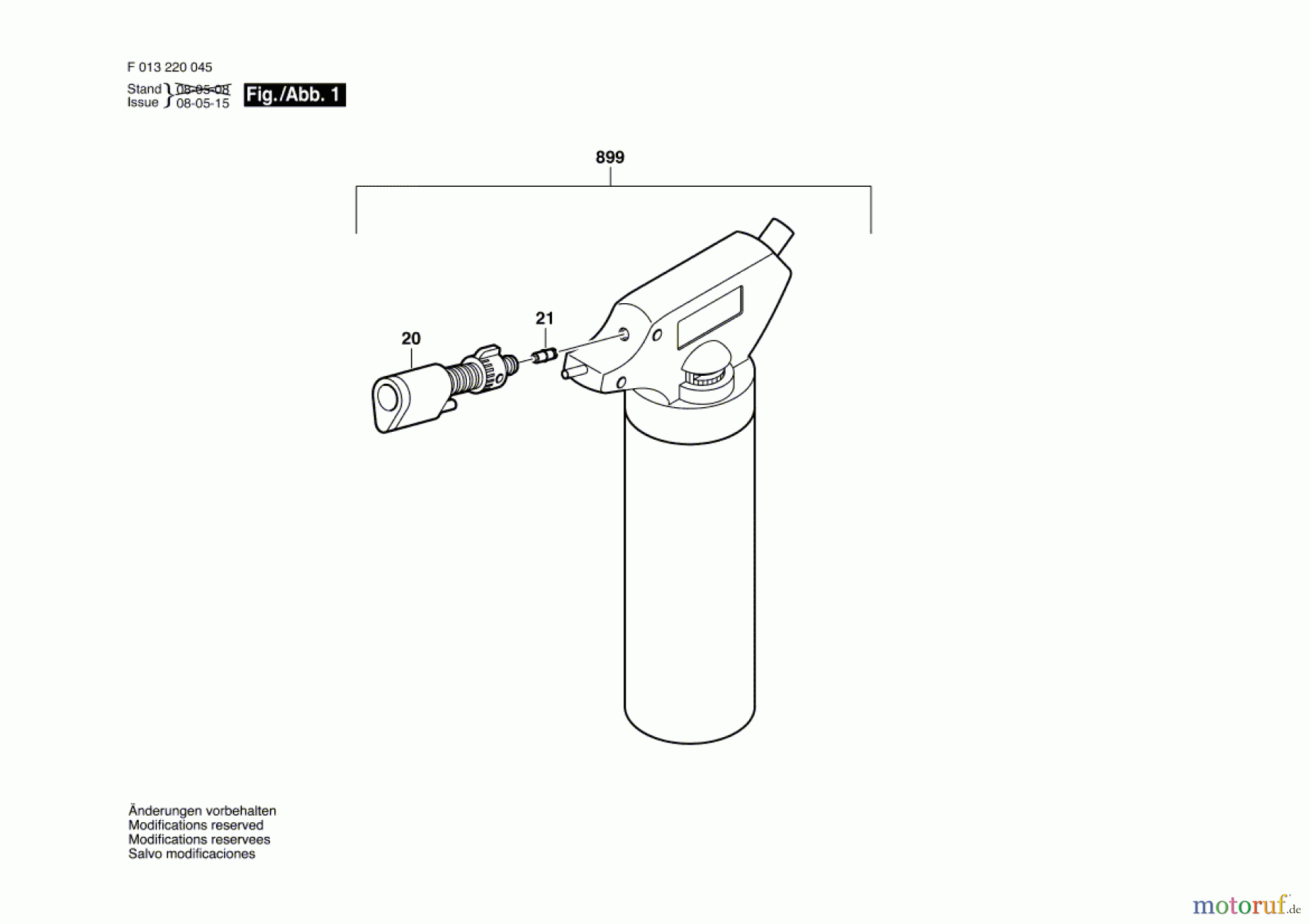 Bosch Werkzeug Gaslöter 2200 Seite 1