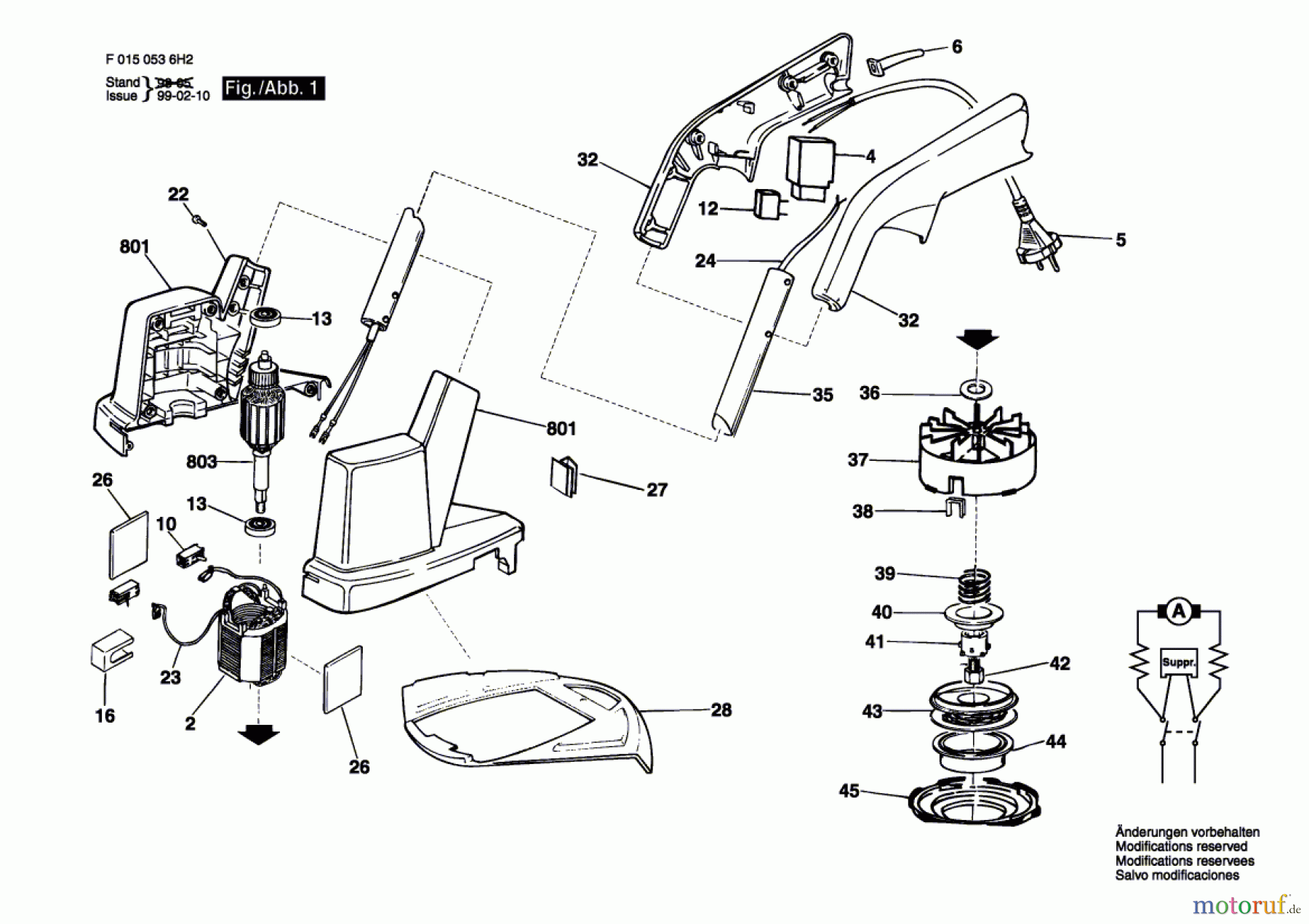 Bosch Gartengeräte Rasentrimmer 536H2 Seite 1