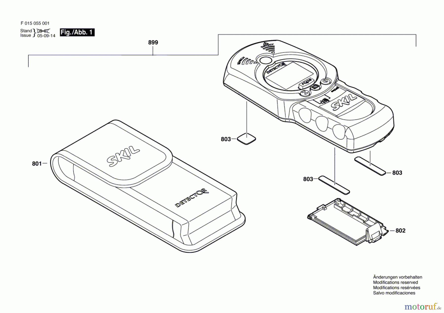  Bosch Werkzeug Universalortungsgerät 550 Seite 1