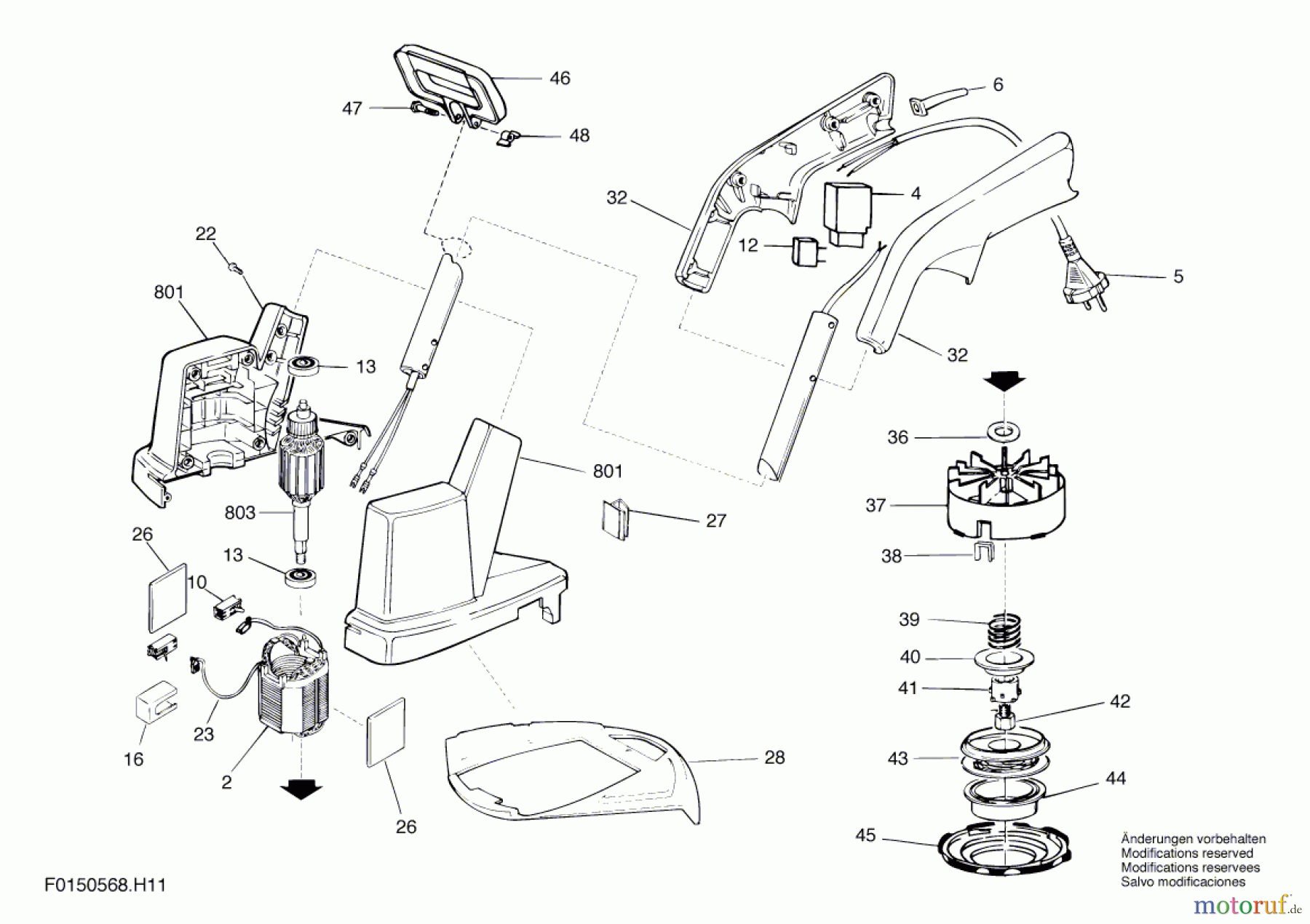 Bosch Gartengeräte Rasentrimmer 0568 Seite 1