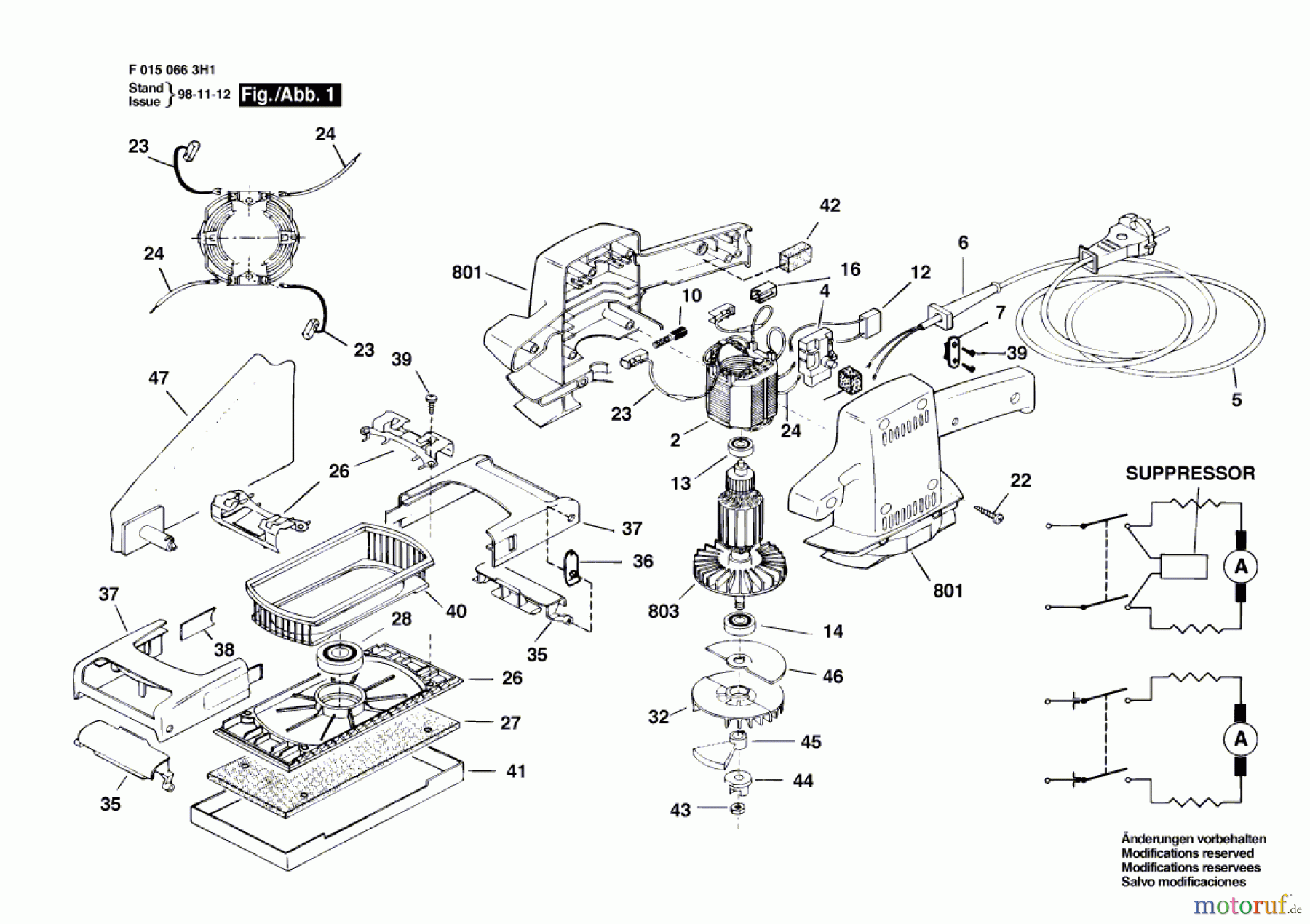 Bosch Werkzeug Schwingschleifer 663H1 Seite 1