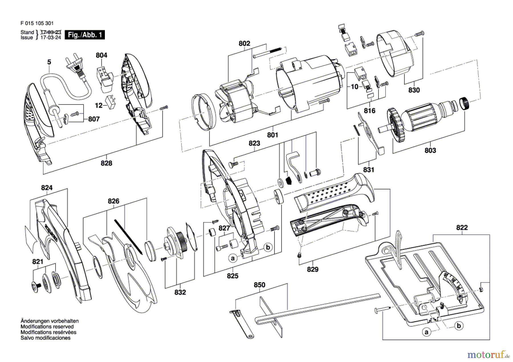 Bosch Werkzeug Kreissäge 1053 Seite 1