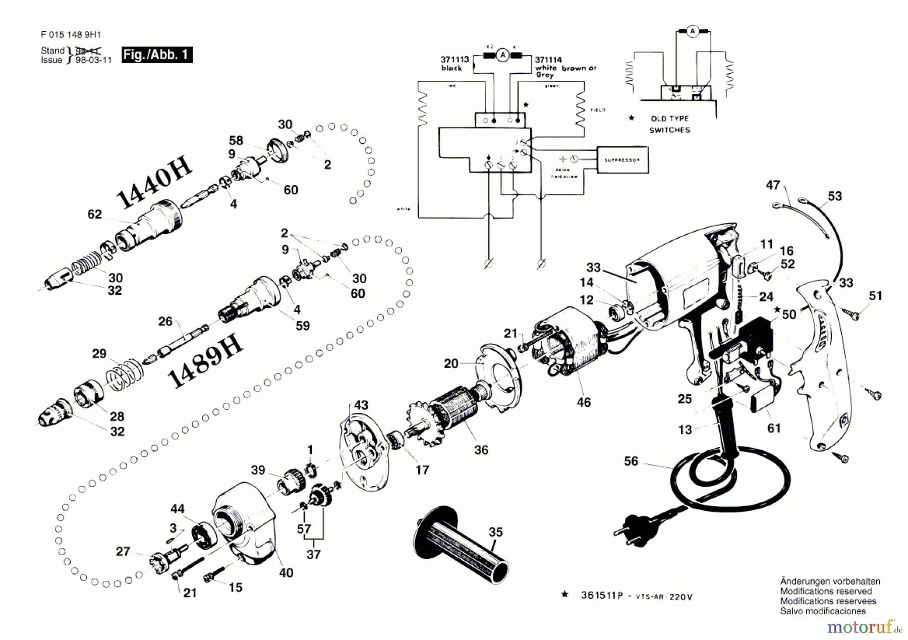 Bosch Werkzeug Drehwerkzeug 1490H1 Seite 1