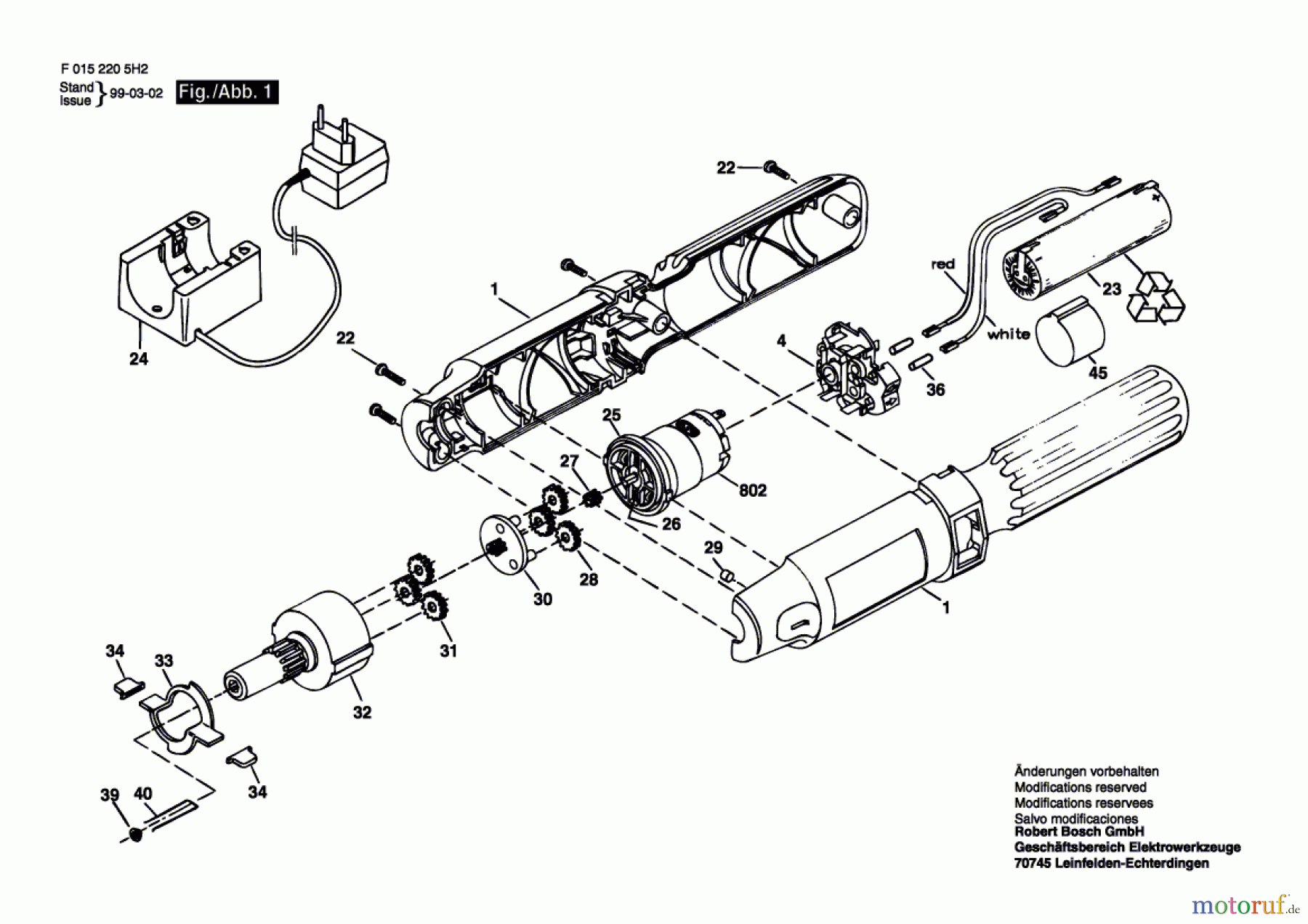  Bosch Akku Werkzeug Gw-Akku-Schrauber 2205 Seite 1