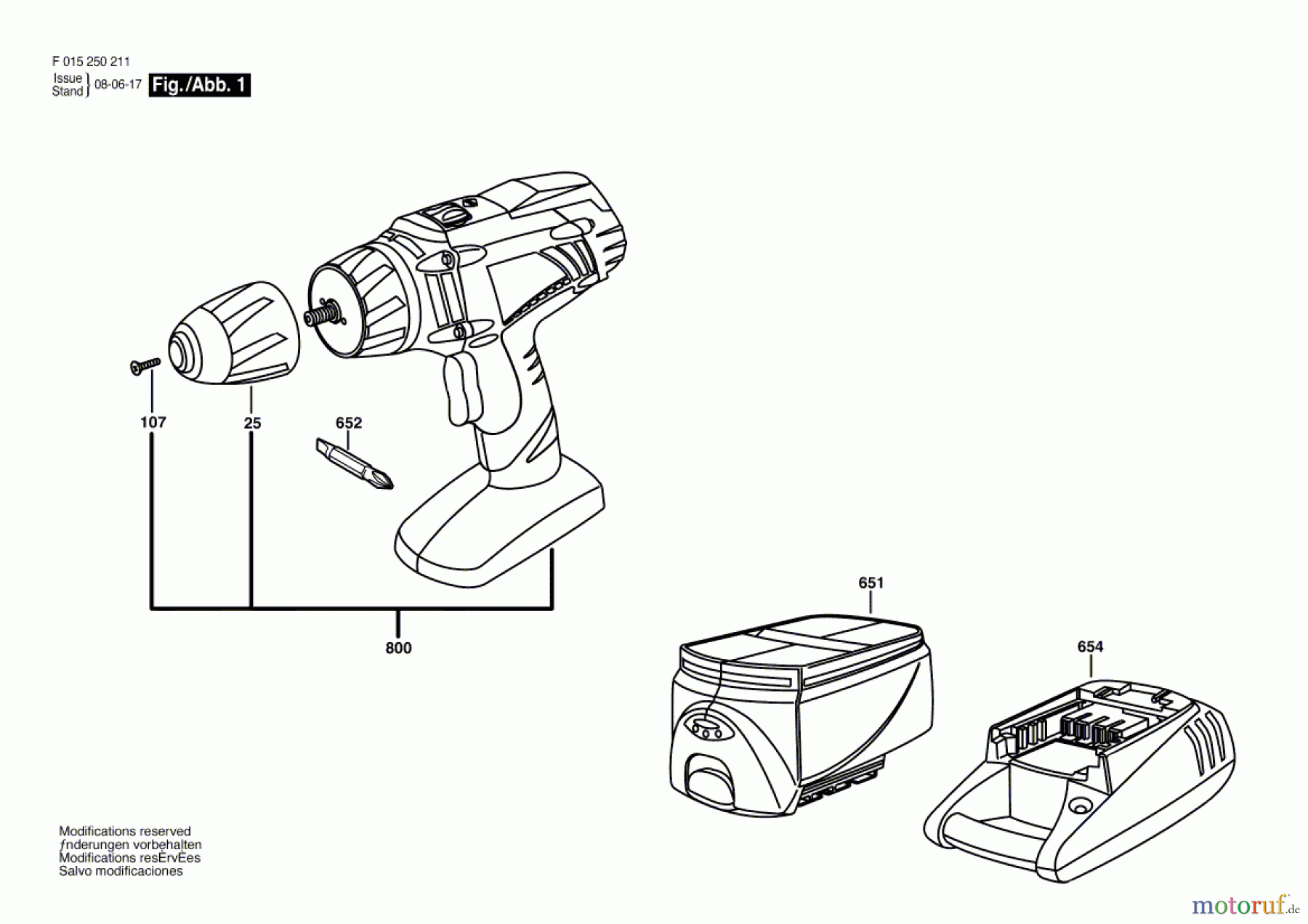 Bosch Akku Werkzeug Akku-Bohrschrauber 2602 Seite 1