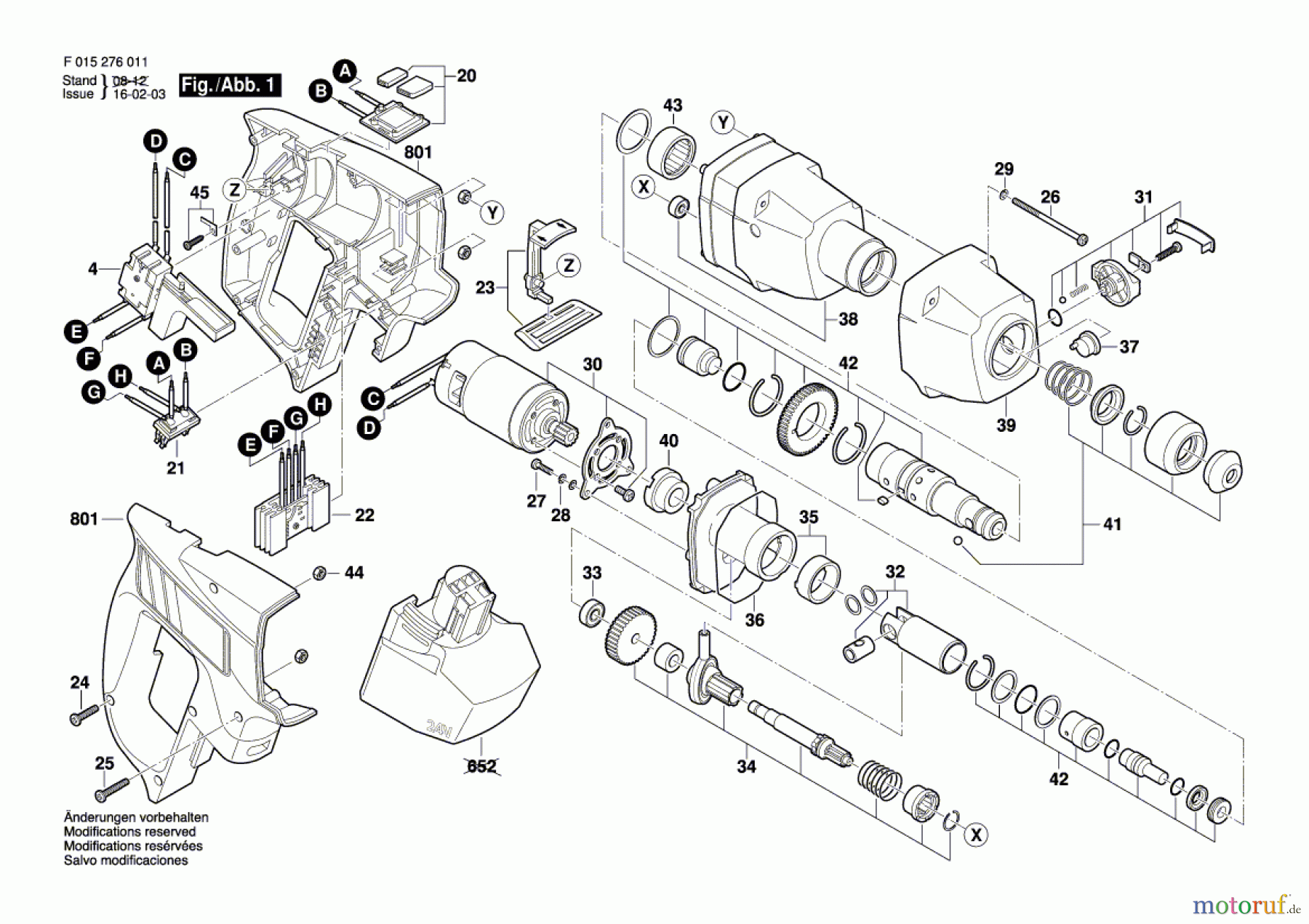 Bosch Akku Werkzeug Akku-Bohrhammer 2760 Seite 1