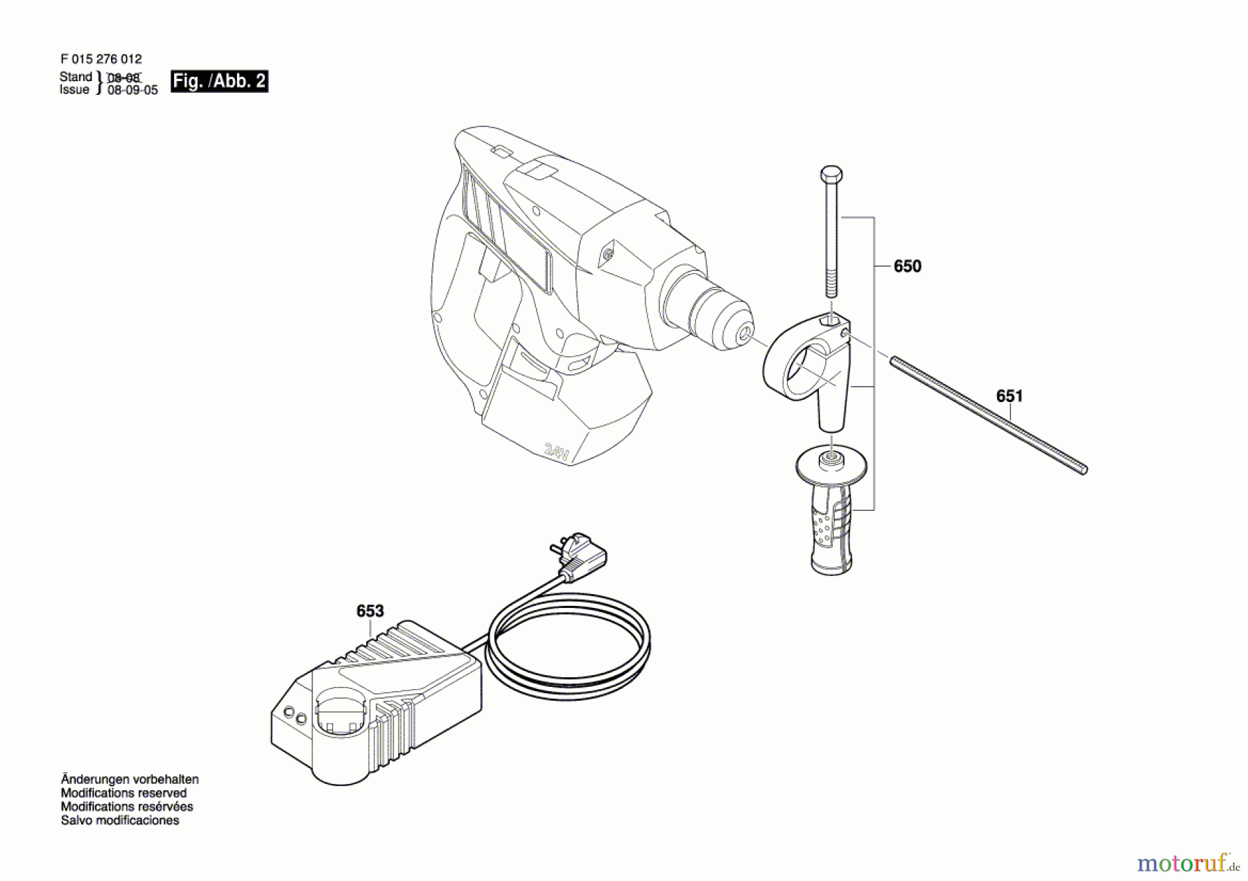 Bosch Akku Werkzeug Akku-Bohrhammer 2760 Seite 2